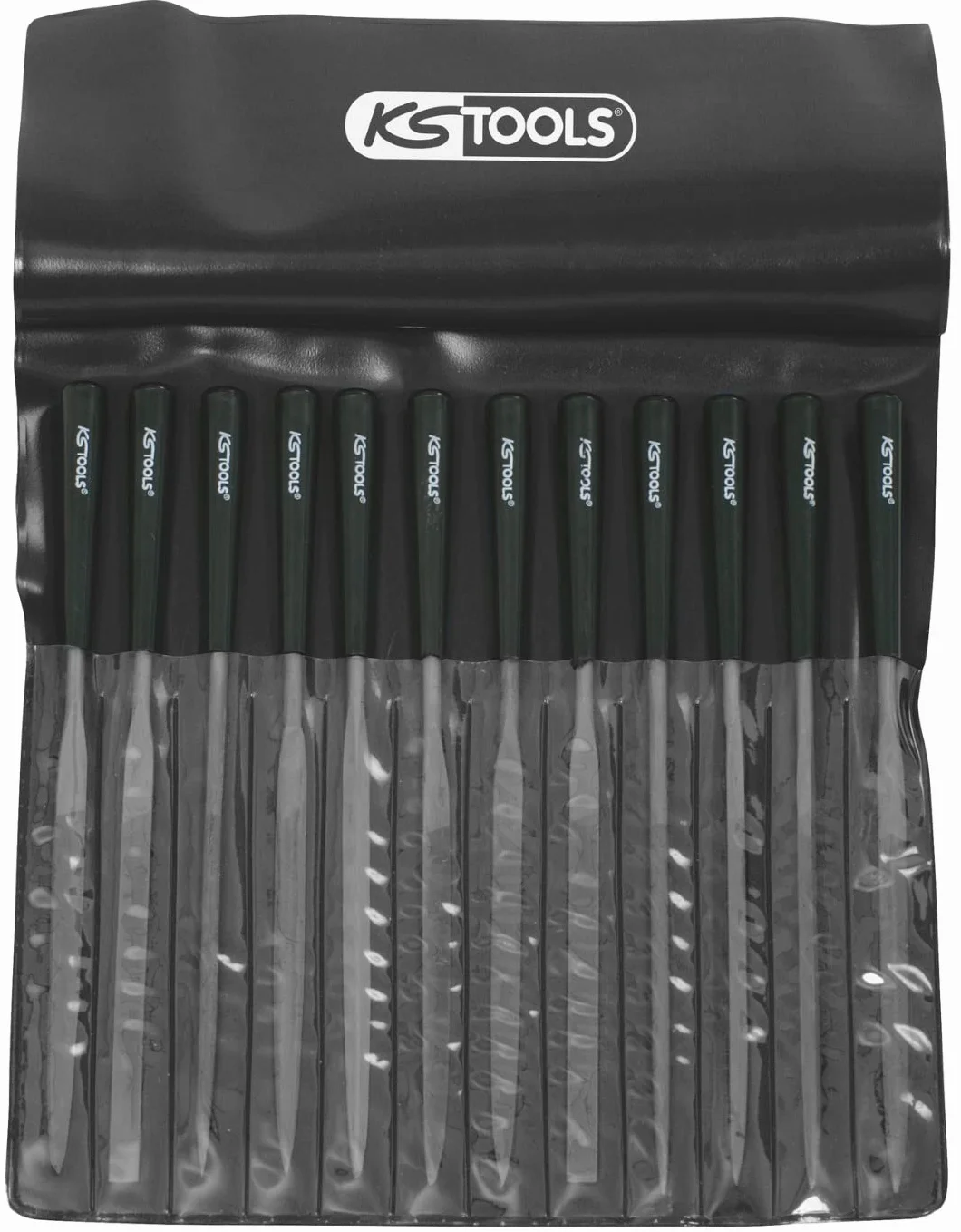 KS Tools Zestaw pilników igielkowych 12 szt w etui plastikowym