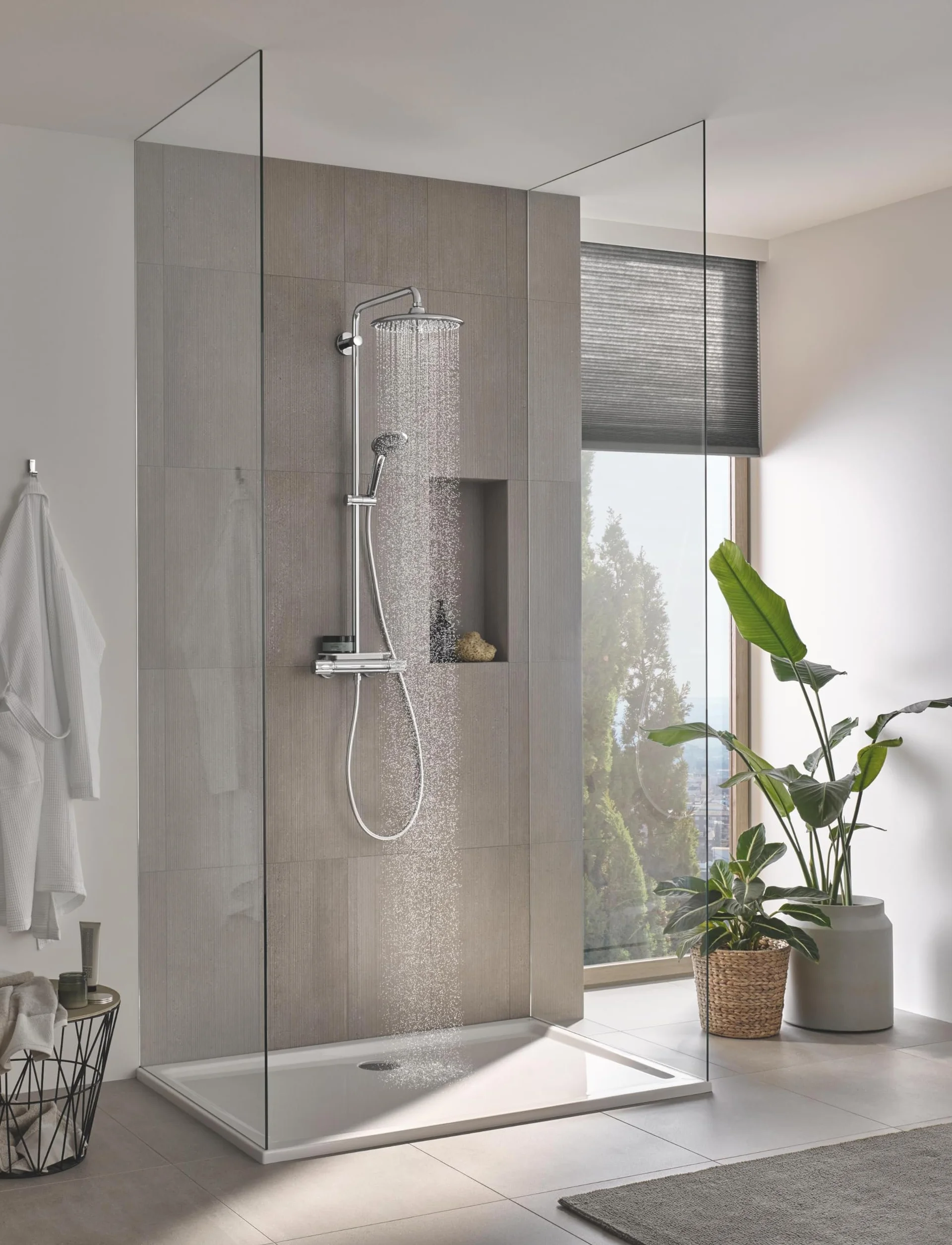 Grohe Vitalio Joy 260 Zestaw Prysznicowy Srebrny Ø 260mm