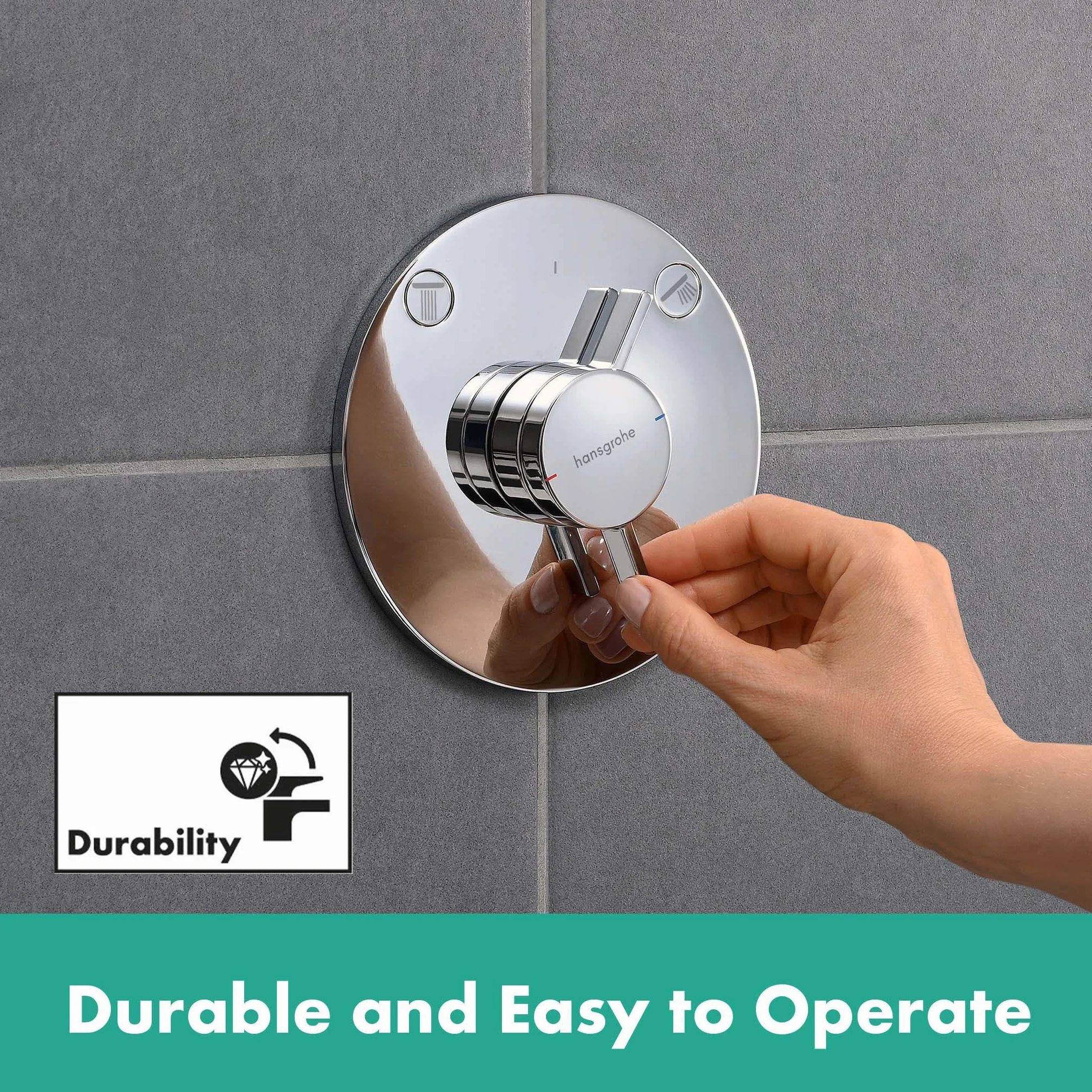 hansgrohe DuoTurn S jednouchwytowa bateria prysznicowa podtynkowa do 2 odbiorników chrom