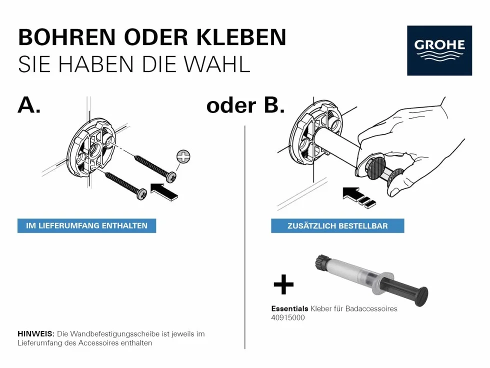 GROHE Essentials Półka szklana