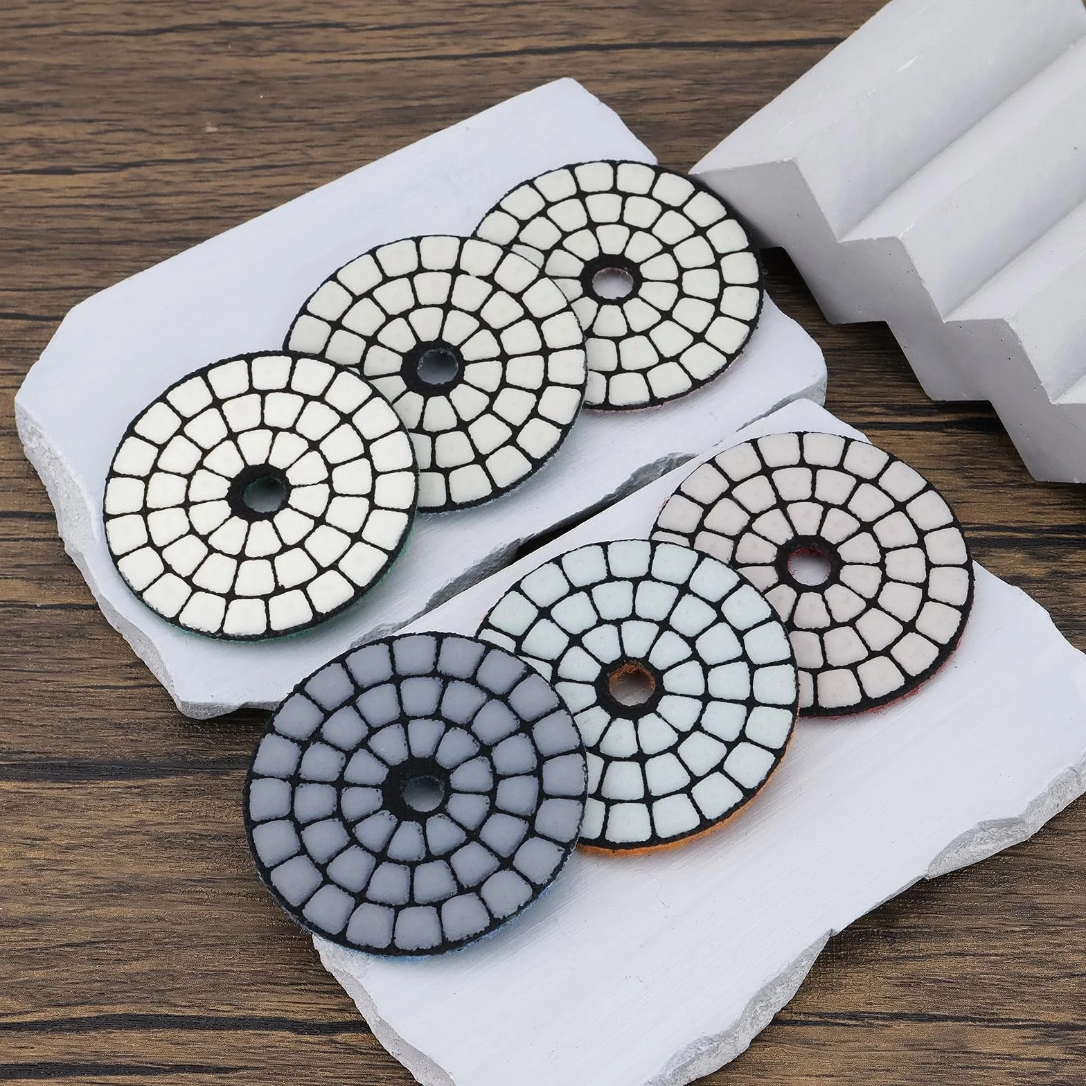 Suche diamentowe podkładki polerskie 55 mm 50# 200# 400# 800# 1500# 3000# do granitu kamienia
