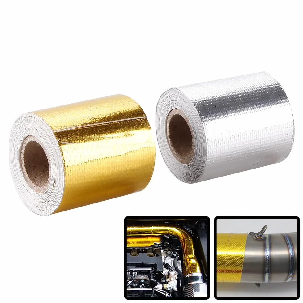 Taśma odblaskowa termorefleksyjna 5m x 5cm Aluminiowa złota