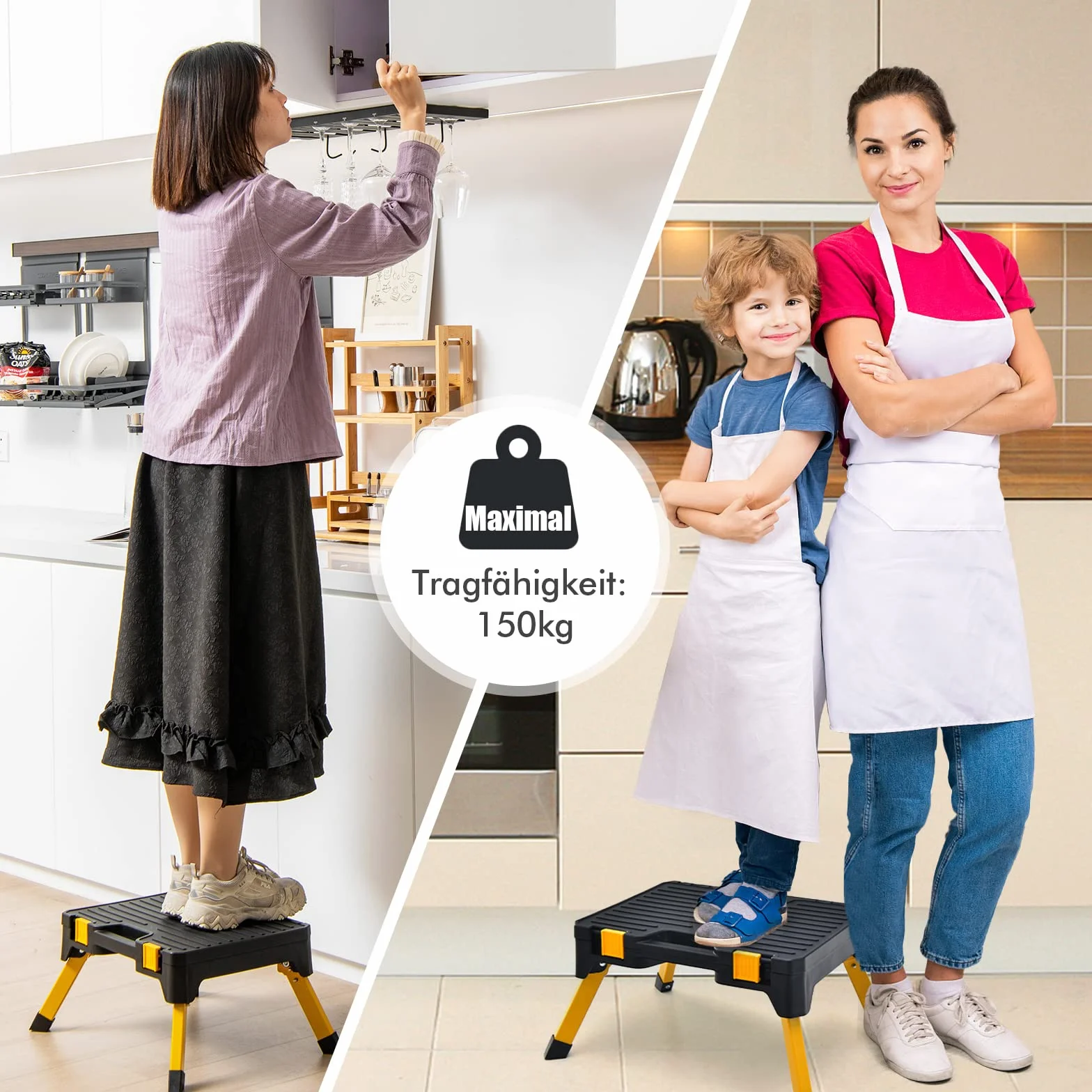 COSTWAY 2w1 taboret warsztatowy ze skrzynką na narzędzia 13 przegródek 150 kg antypoślizgowy składany