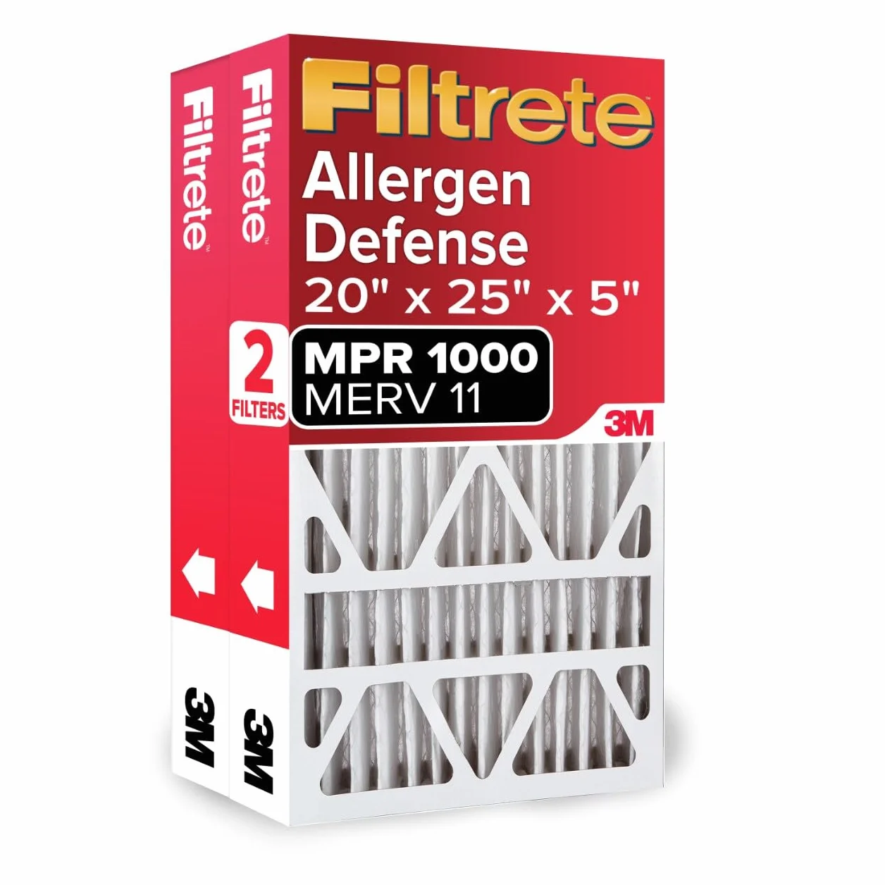 Filtrete Filtr powietrza 20 x 25 x 5 MPR 1000 MERV 11, 2-pak