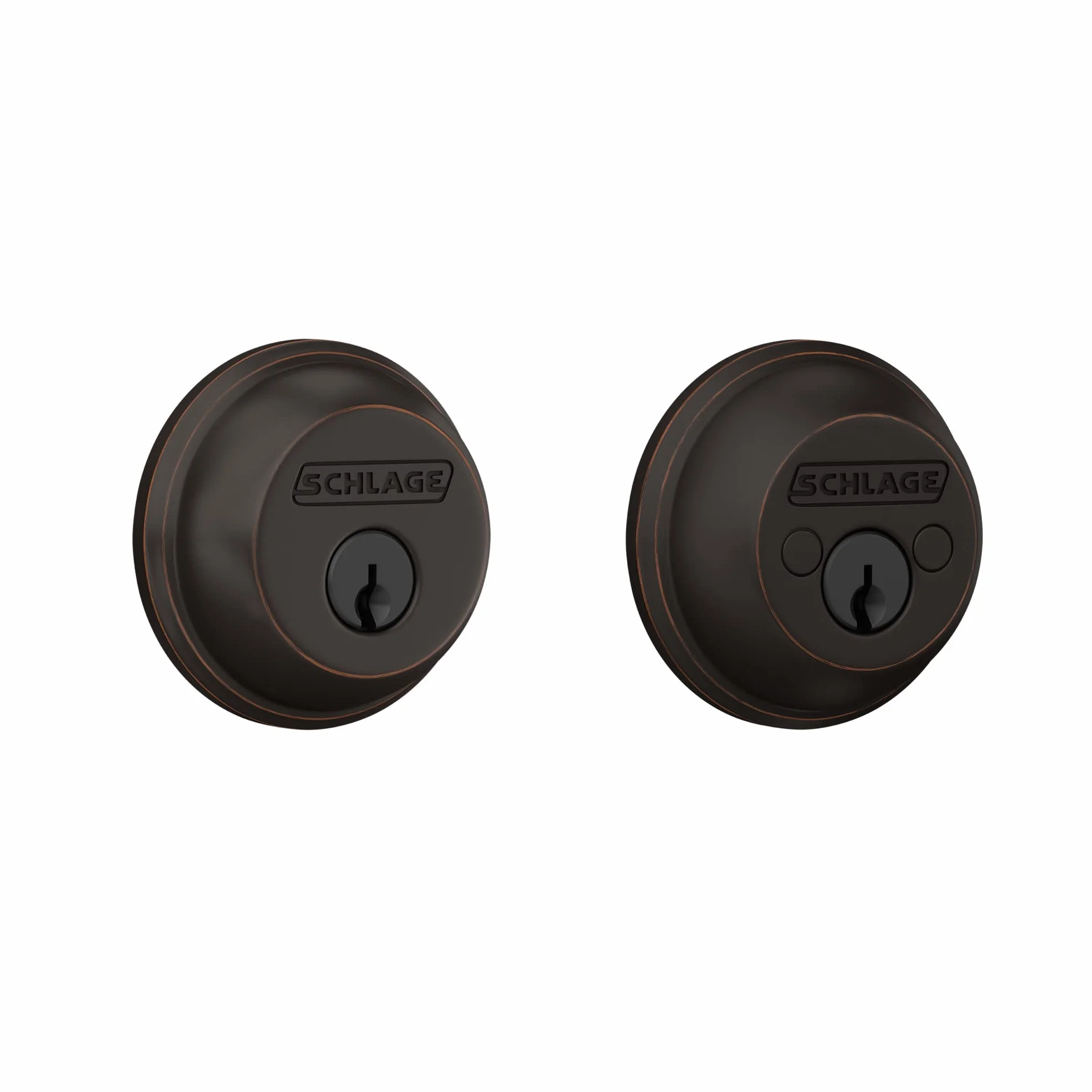 Schlage B62N716 zasuwa klucz 2-stronny postarzany brąz