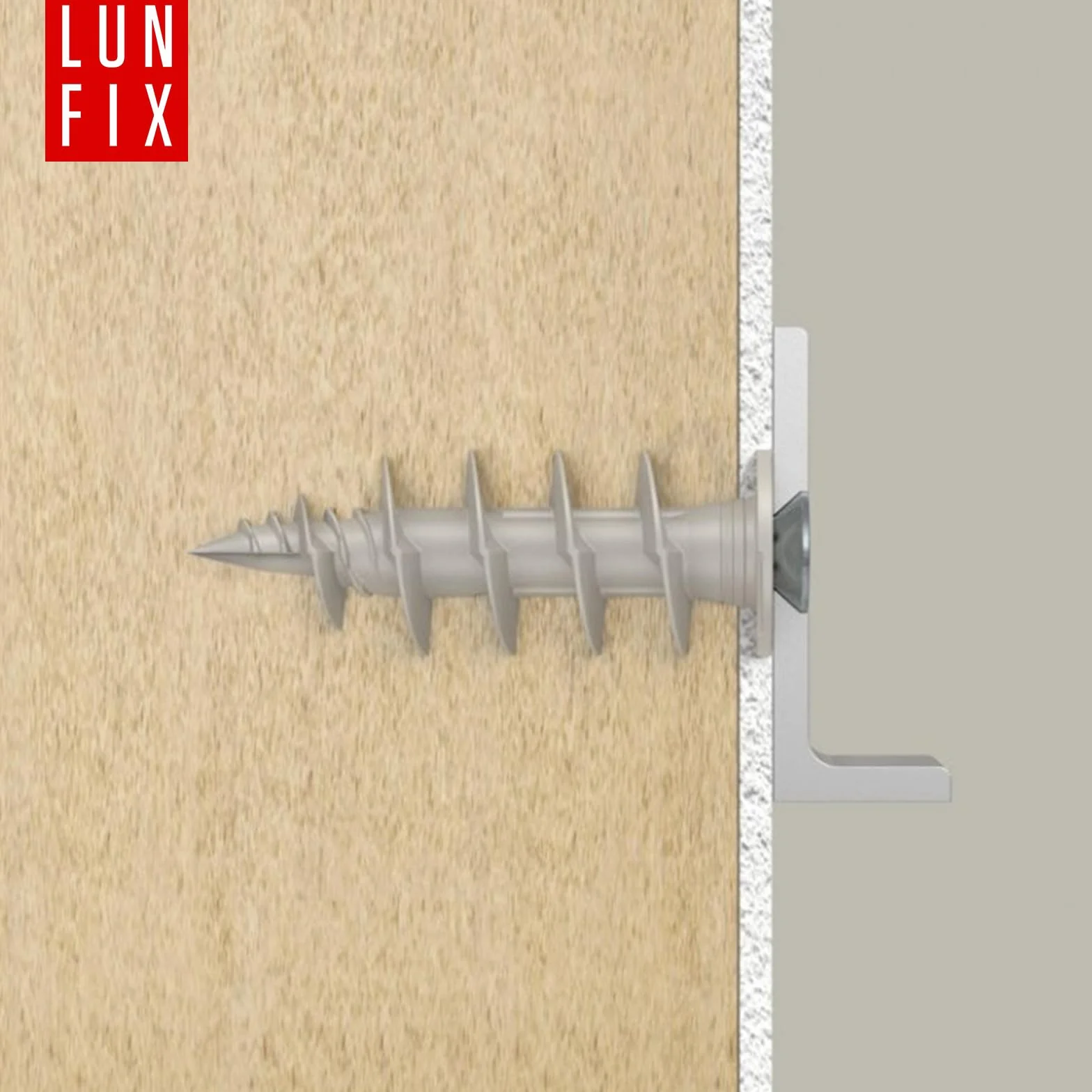 Kołki rozporowe do izolacji 85 mm z poliamidu, talerze 28 mm, do śrub 4,5 mm, 10 sztuk Lun Fix