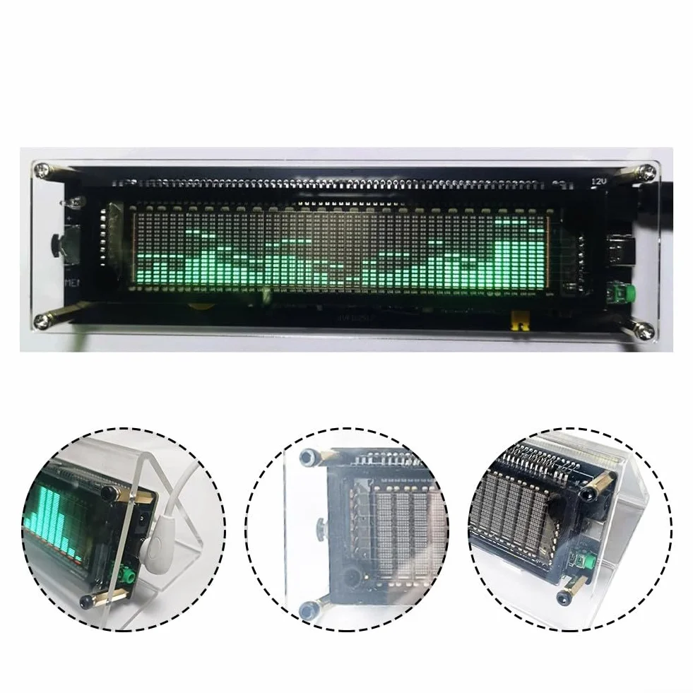VFD2515 Audio VU Meter Spectrum Analyzer LED Music Level Display