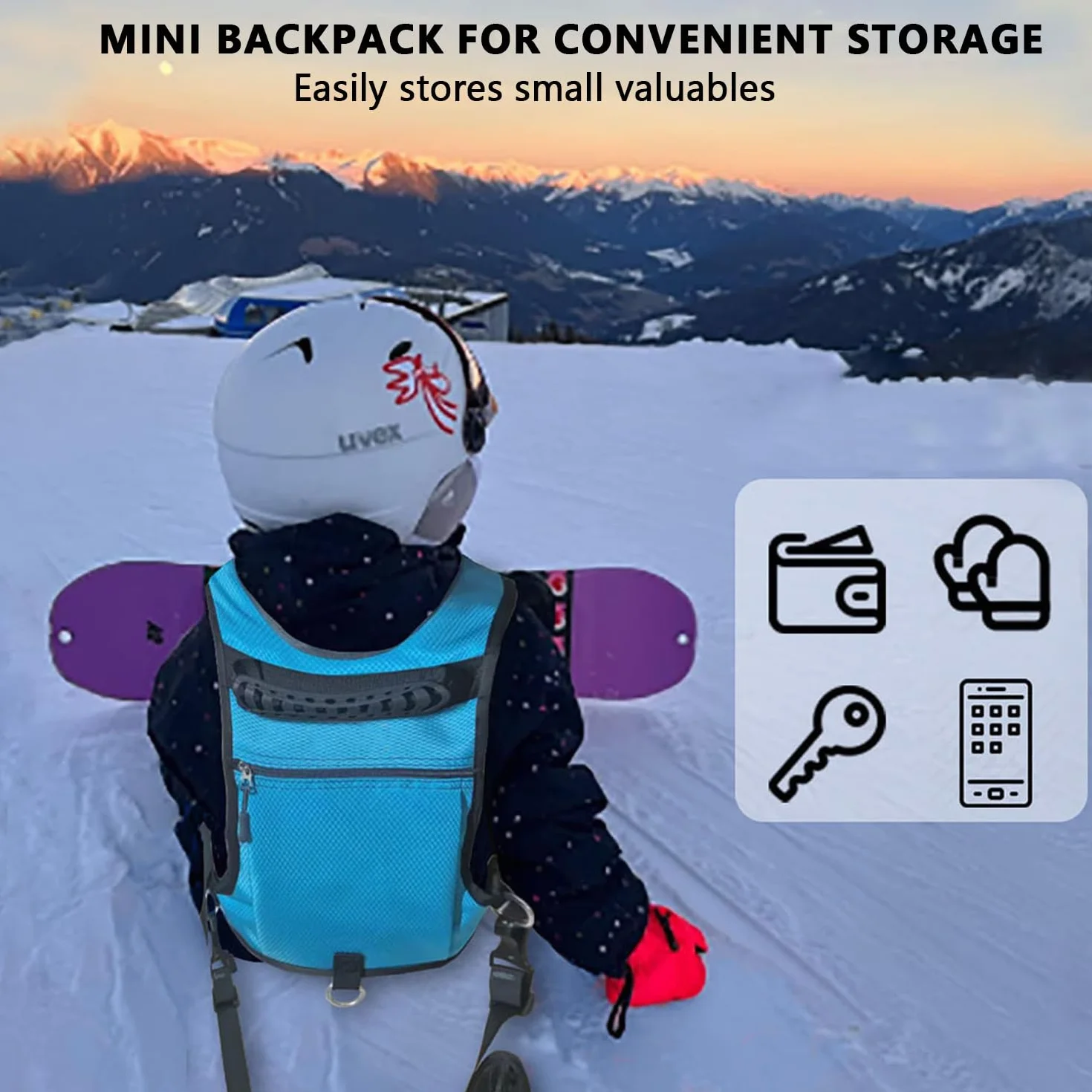 Zawór treningowy dla dzieci, uprząż snowboardowa z regulowanym sznurkiem, jazda na nartach, łyżwach, trening 30-80 cm, uprząż dla początkujących dla dzieci