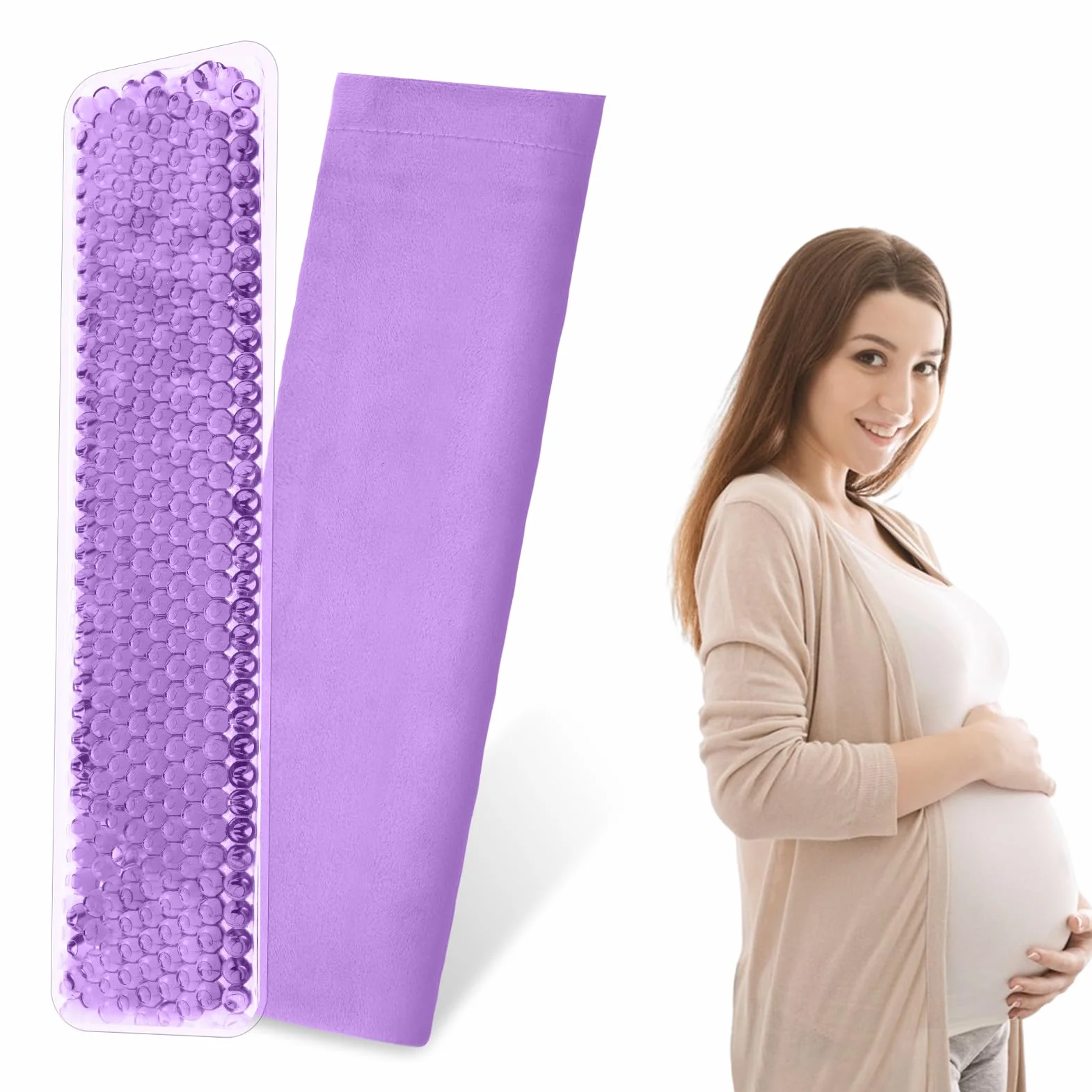 ACWOO Kompres do połogu tygodnia, zimny i ciepły, do cięcia cesarskiego, hemoroidów lub bólu menstruacyjnego, bólu i dolegliwości (fioletowy)