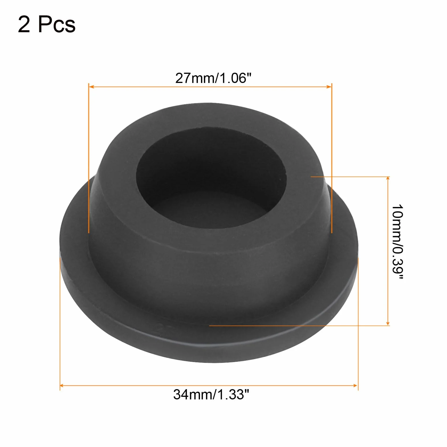 Zatyczki silikonowe T QUARKZMAN 34x10x27 mm czarne 2 szt do powlekania proszkowego anodowania