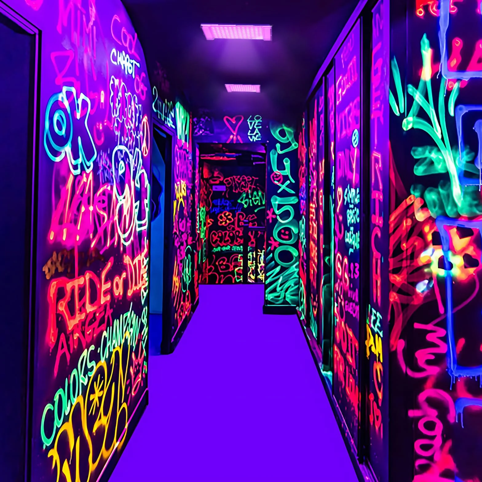 LED czarne światło UV 100W IP66 wodoodporne GKT 4 szt. na Halloween