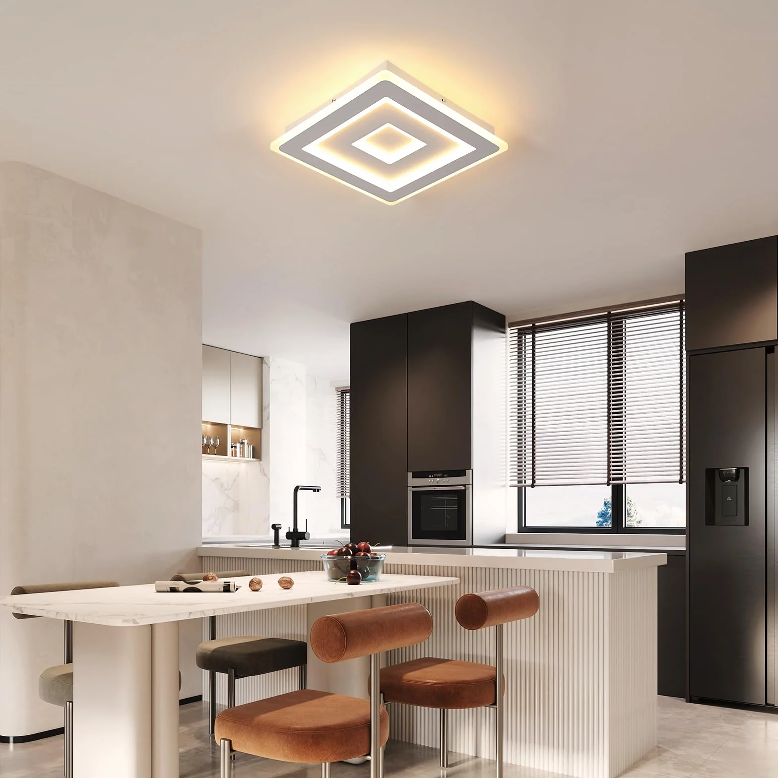 Comely Lampa Sufitowa LED 42W 4725LM 30cm 3000K Białe Akrylowe