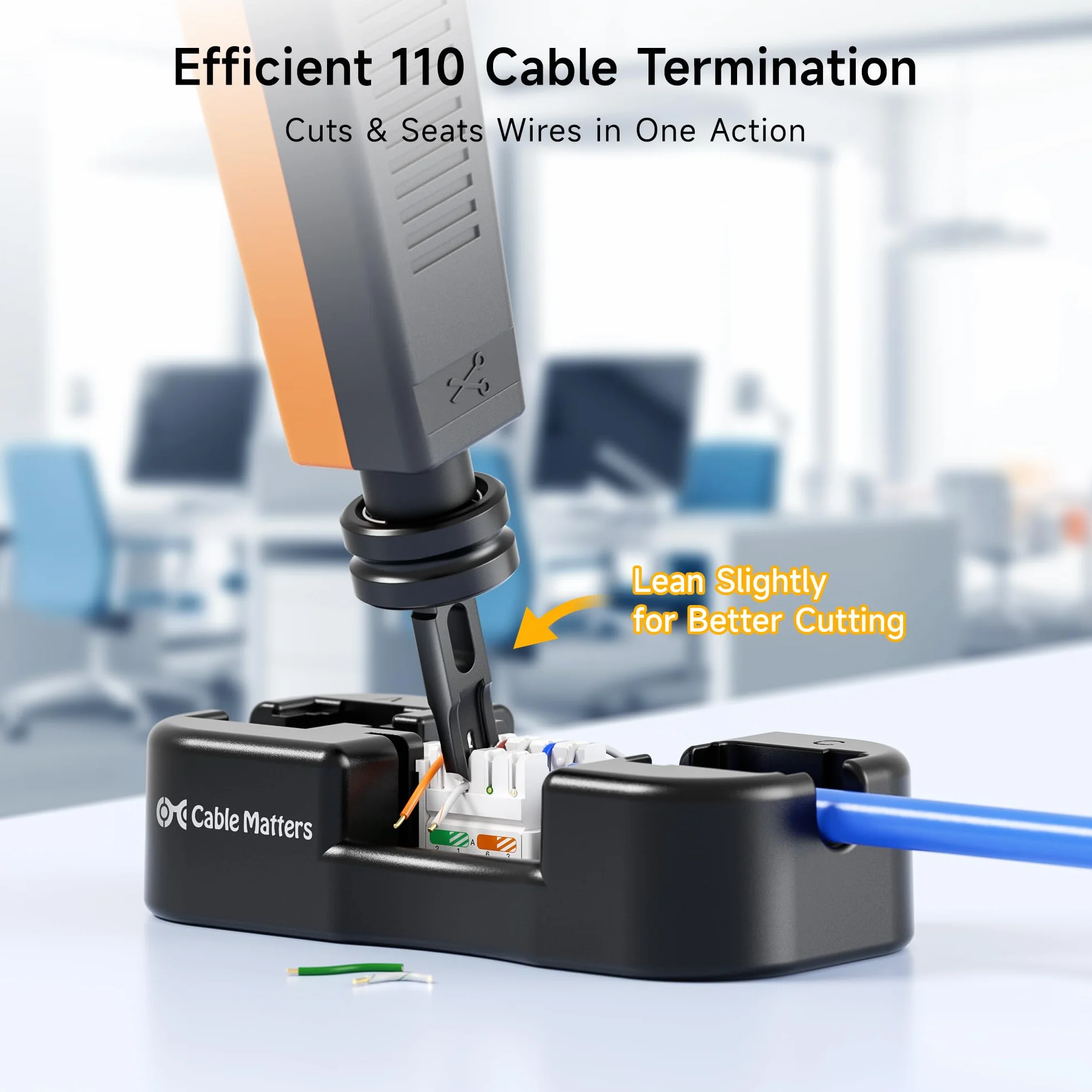 Cable Matters 110 Punch Down Tool z ostrzem 110, Ethernet PunchDown Tool, Keystone dla sieci Cat 8/7/6A/6/5e/5