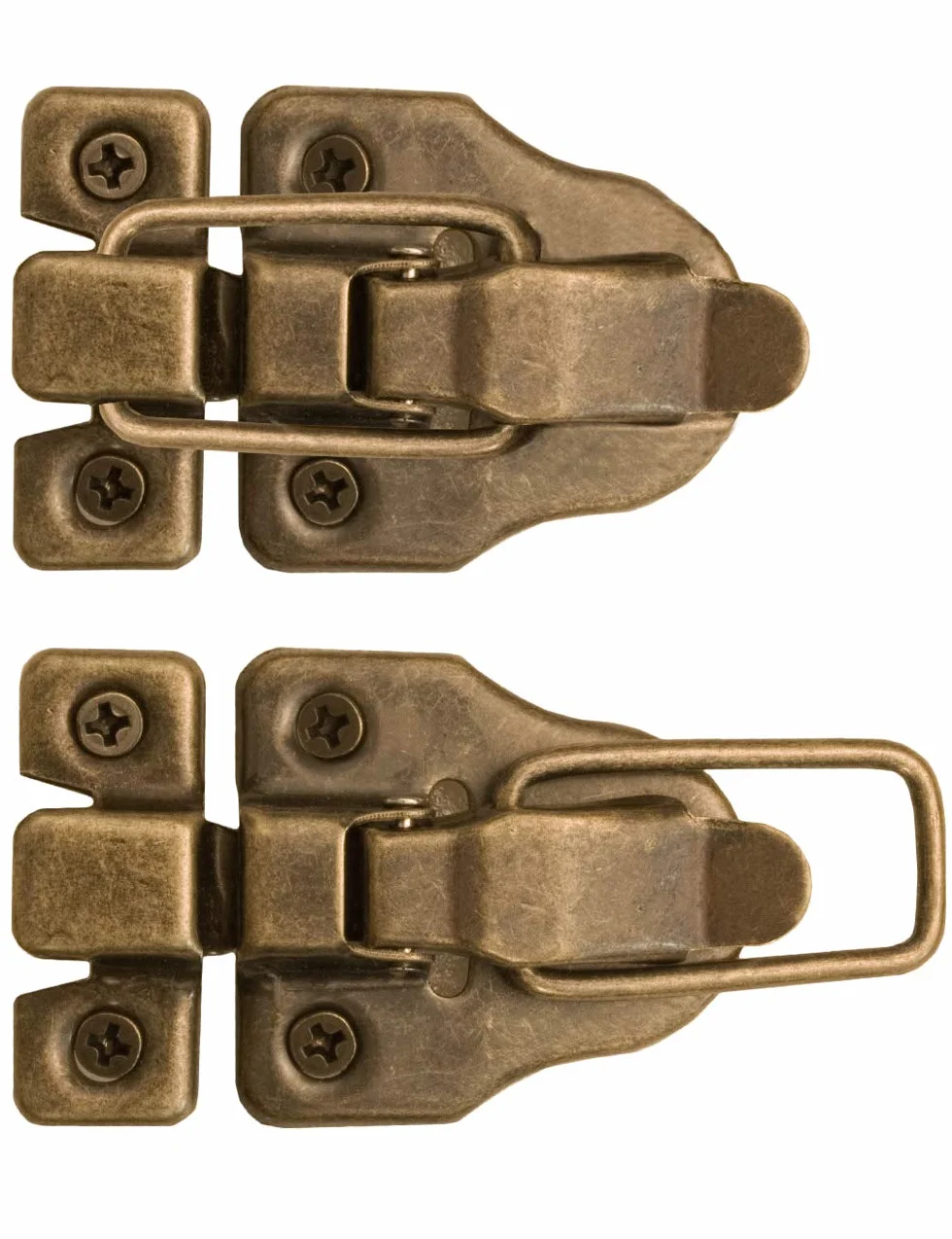 Zapięcia do skrzyń vintage mosiężne 59 mm x 40 mm FUXXER 2 sztuki