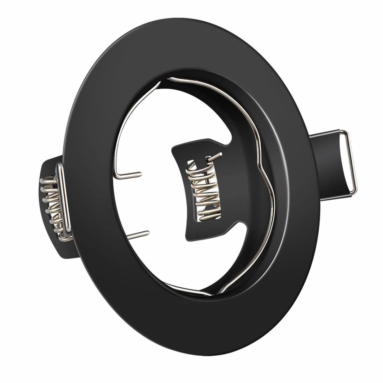 Tofisr Oprawa LED GU10 do zabudowy, okrągła, czarna, otwór 55-70 mm, zestaw 12 sztuk
