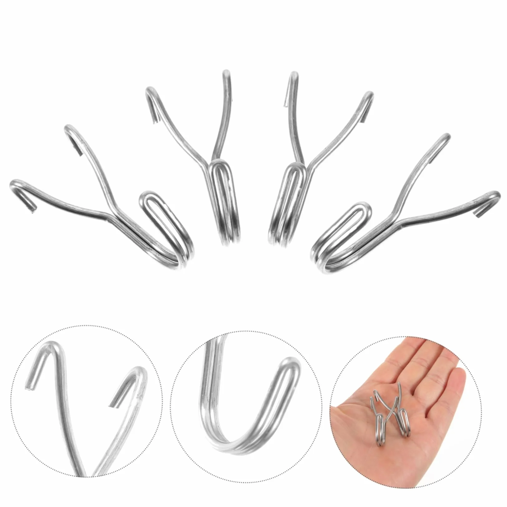 iplusmile 20 Szt Metalowych Haczyków Do Ścian Perforowanych 2,5 cm Otwór 304 Stal Nierdzewna Organizer