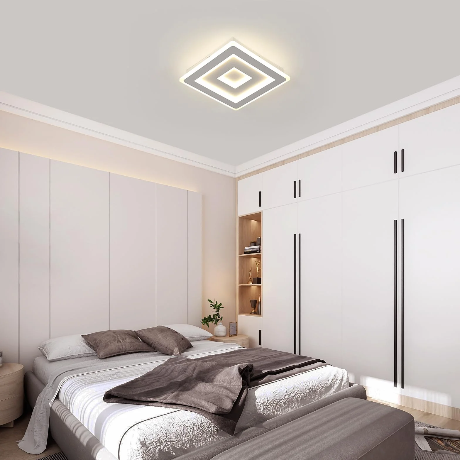 Comely Plafon LED akrylowy biały 40 cm 52W 4000K neutralne światło 220V
