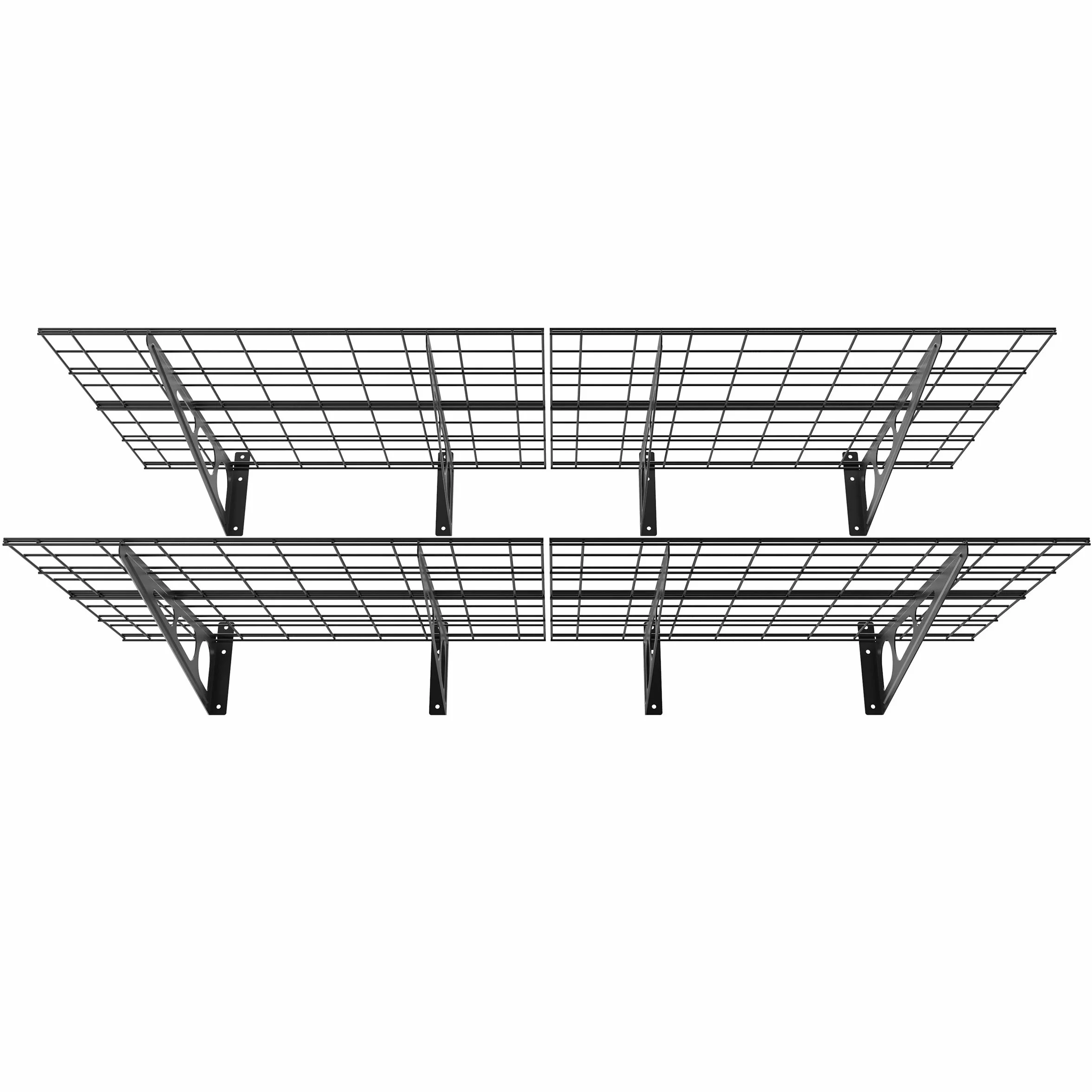 PG26B – Podwójna półka garażowa wisząca metalowa Solidna do 90 kg na półkę!