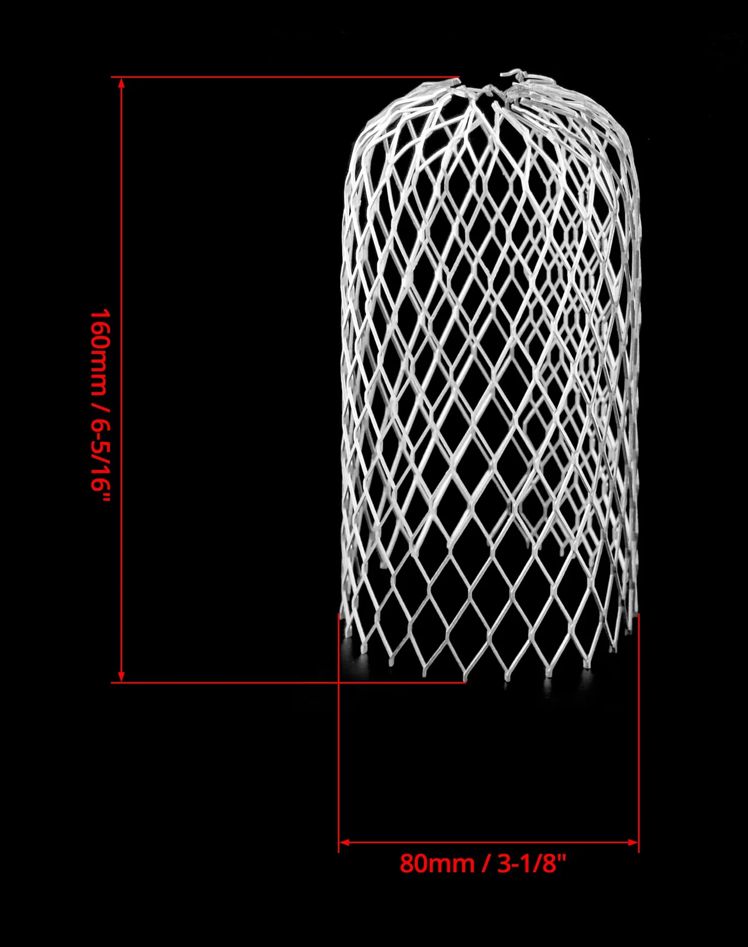 QWORK 4-pak aluminiowa kratka rynny, osłona rynny, wolna od zatykania