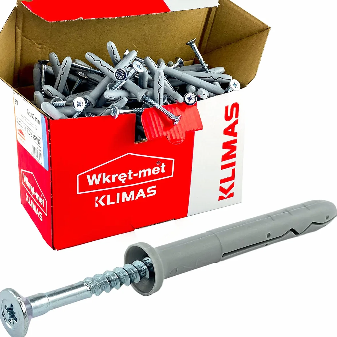 KLIMAS Kołki rozporowe 6 x 40 mm 200 szt.