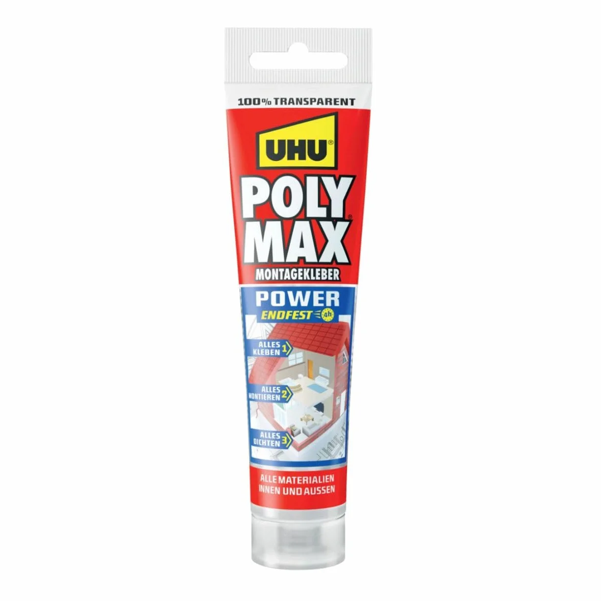Uhu Poly Max Klej Montażowy Przezroczysty 115 g