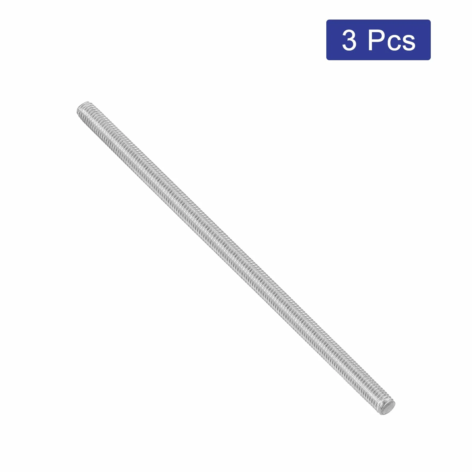 QUARKZMAN 3 szt. Pręt z pełnym gwintem, M5 x 120 mm stal nierdzewna 304 Szpilki Pręt z gwintem prawym M5-0,8 drut kromowy do montażu mebli maszyn