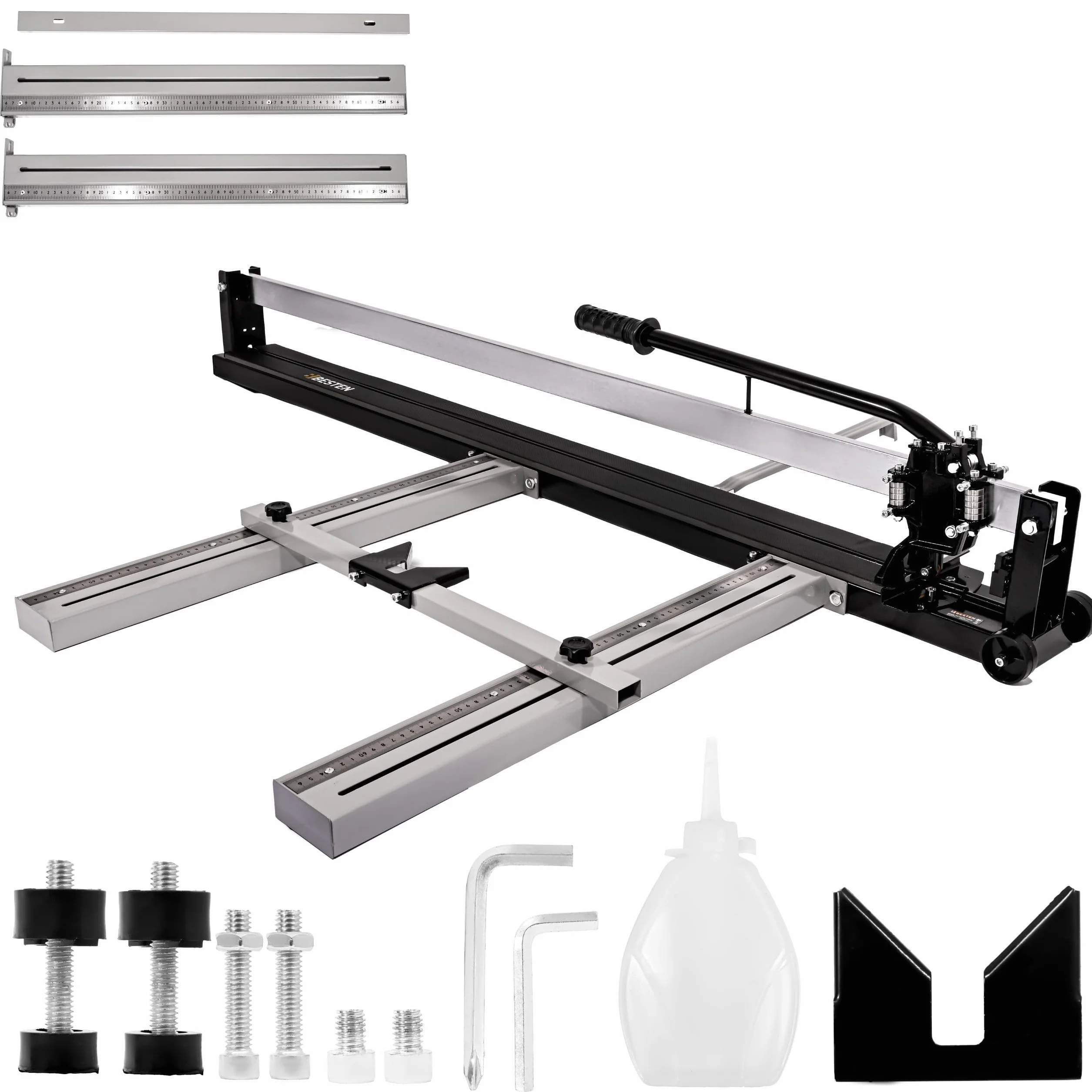 BESTEN Gilotyna do płytek 1200 mm laser łożyska kulkowe stalowa rama