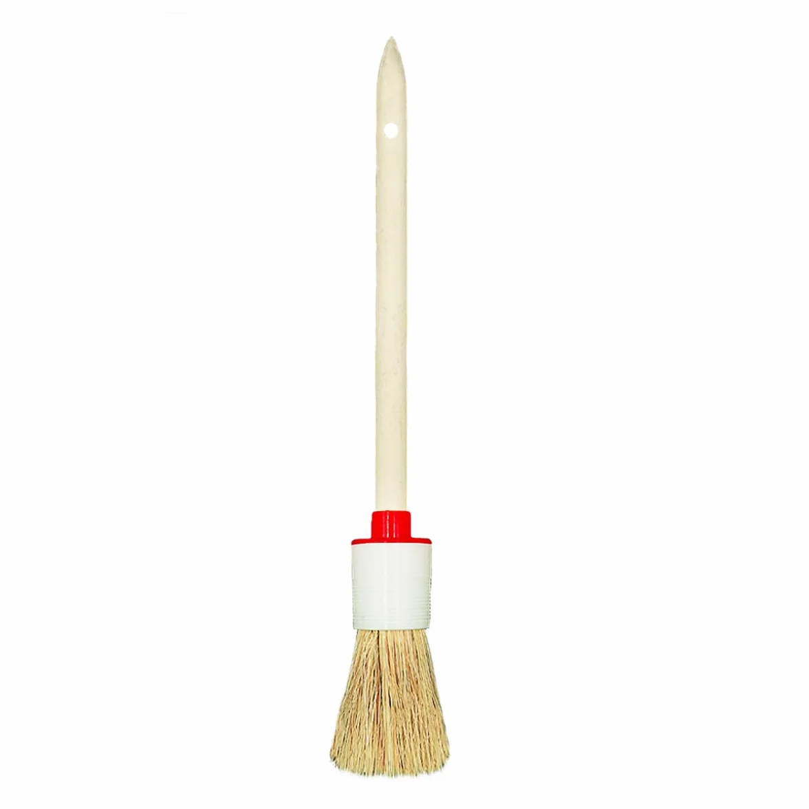 Zestaw 6 pędzli malarskich 3 płaskie 3 okrągłe 1,5" 2" 4" 6" włosie naturalne