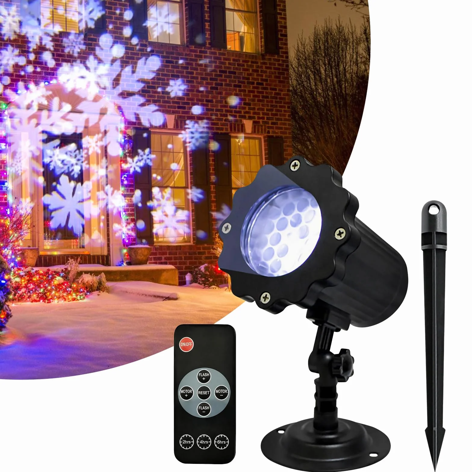 SUNOYA Projektor LED IP65 Wodoszczelny Dekoracja Świąteczna