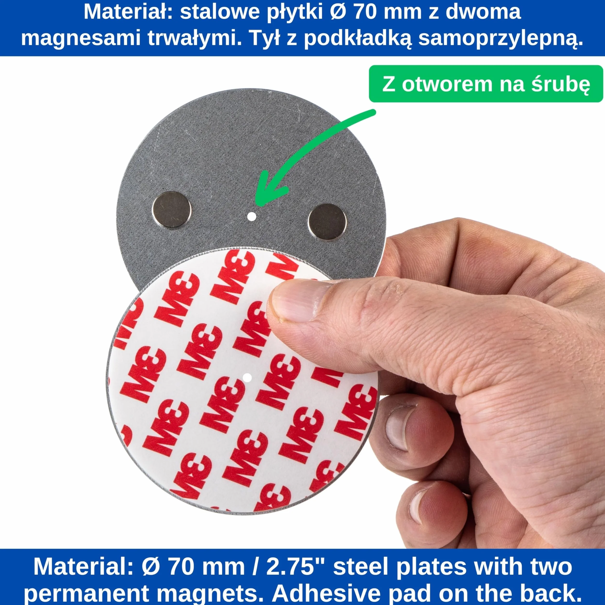 Uchwyt Magnetyczny do Czujnika Dymu 4 sztuk Ø 70 mm