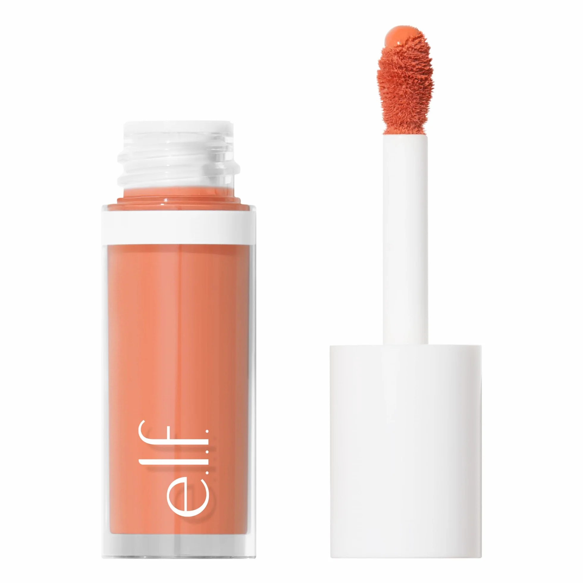 e.l.f. Camo Liquid Blush, długo utrzymujący się płynny róż do wysoko pigmentowanego koloru, zapewnia miękkie, miękkie wykończenie na chrzcie, wegański i nietestowany na zwierzętach, Peach Perfect