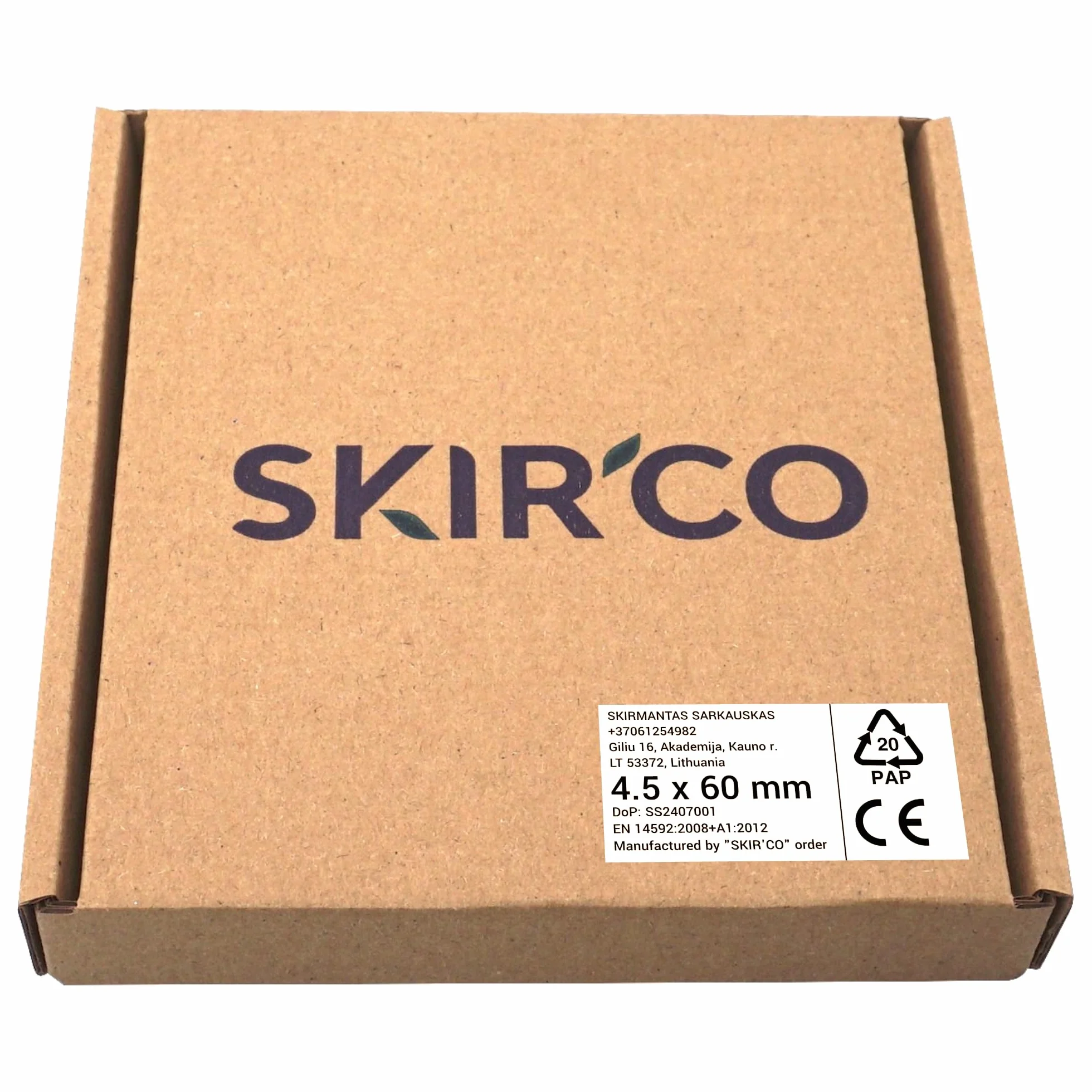 SKIR'CO uniwersalne śruby do drewna ocynkowanego 4,5 x 60 mm łeb stożkowy Torx typ 17 (50 szt.)