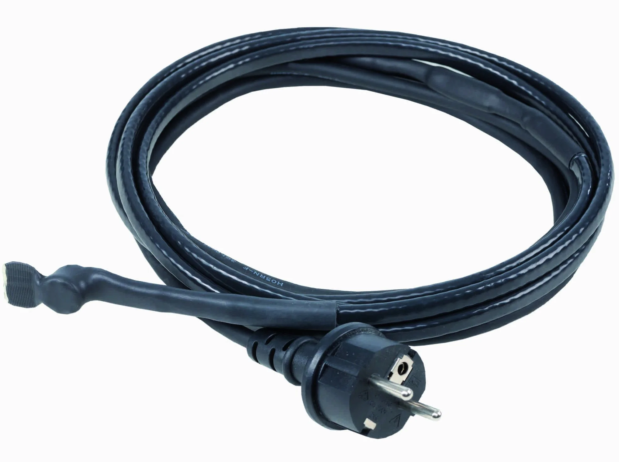 as - Schwabe 67010 Kabel Grzewczy z Termostatem, IP44, 230 V, 50/60 Hz, Długość Kabla 2 m, Czarny