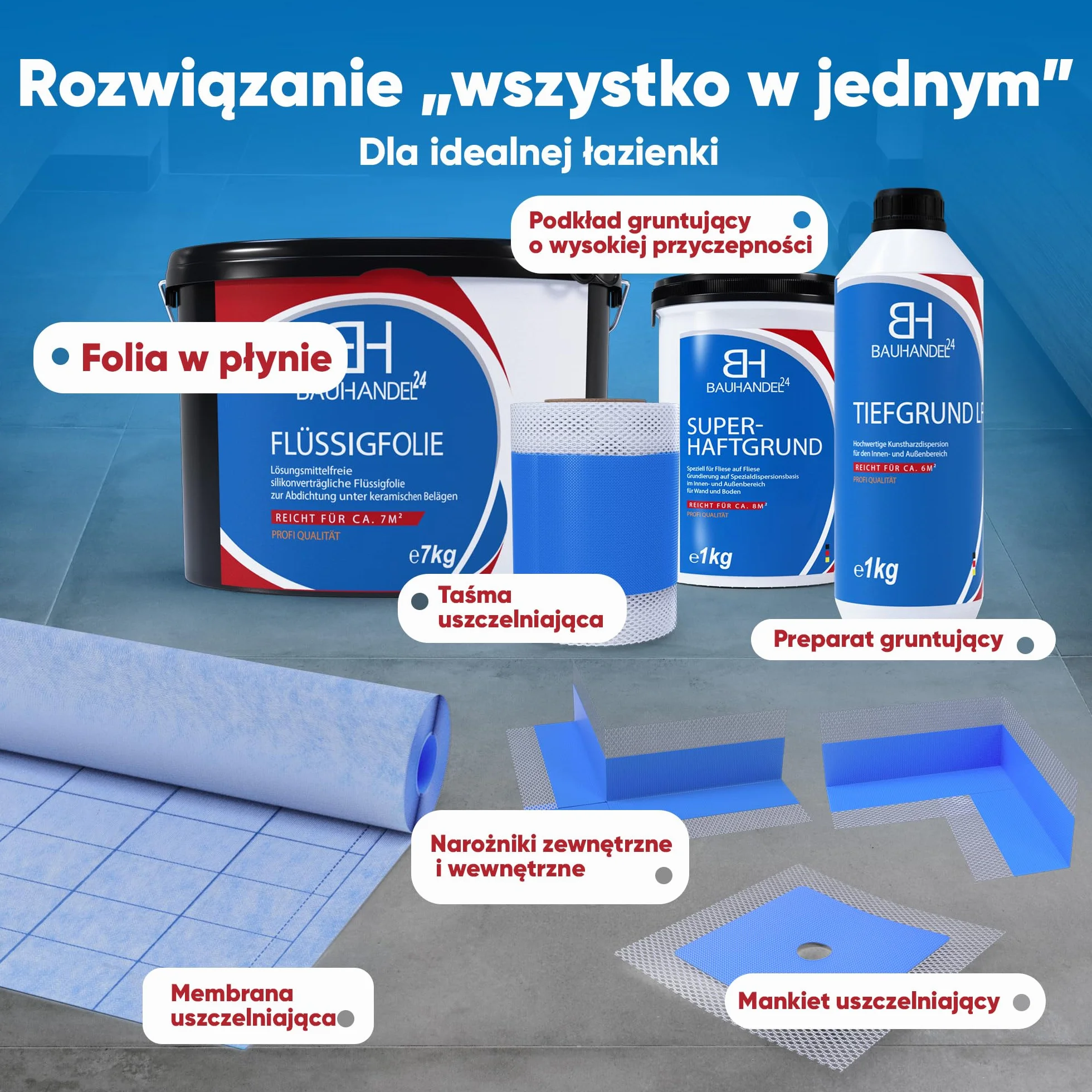Tasma uszczelniajaca mankiet D11 uszczelnienie prysznica hydroizolacja lazienka
