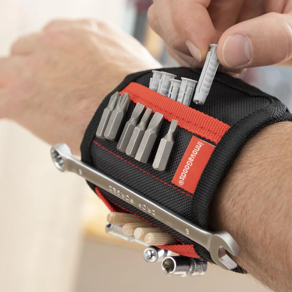 InnovaGoods® Opaska magnetyczna na nadgarstek Wristool do majsterkowania