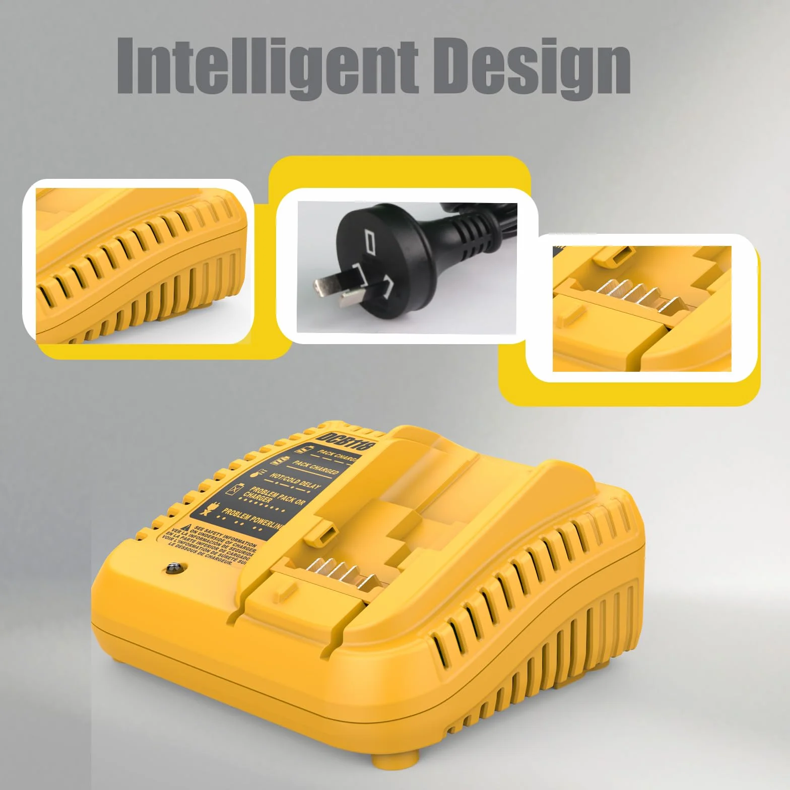DCB118 szybka ładowarka akumulatora 12V/20V MAX litowo-jonowa