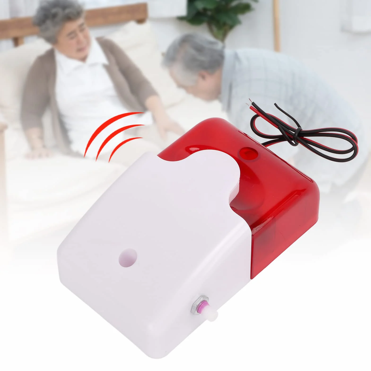 Dźwiękowy Alarm świetlny Lampa Błyskowa 220 V Regulowana Odporność na Uderzenia