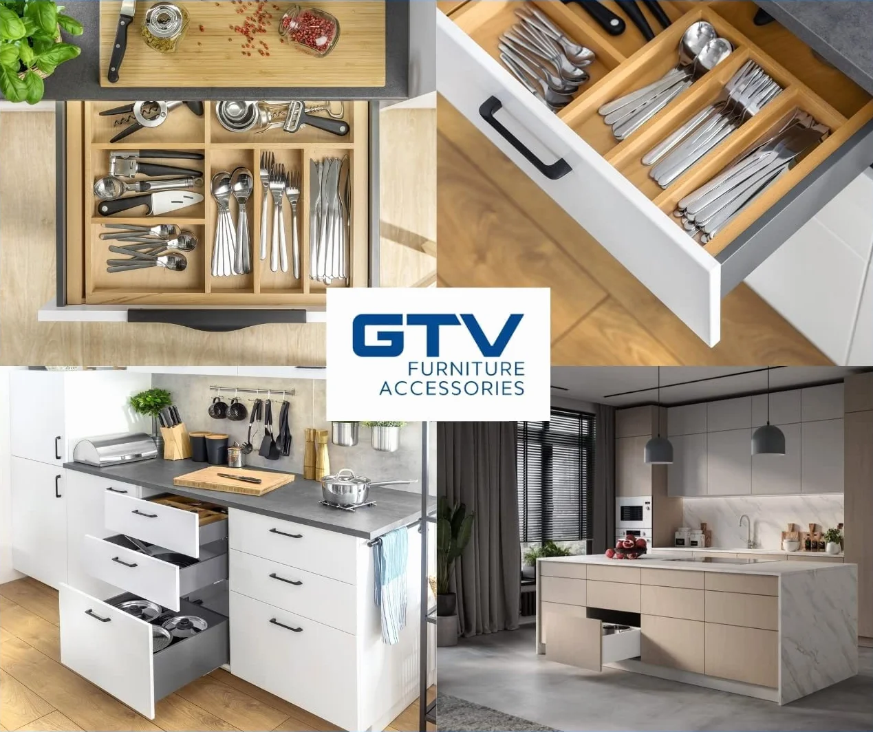 GTV System AXIS PRO szuflada z pełnym wysuwem Soft-Close 40 kg 500x200 mm biała