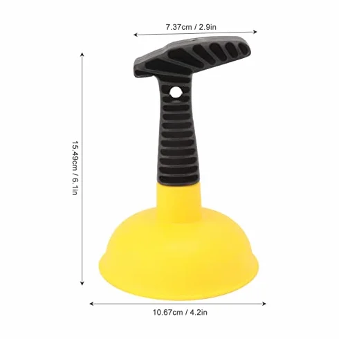 Mini Tłuczek do Zlewu, Wydajny Odtykacz z Ergonomicznym Uchwytem do Toalety, Wanny, Kuchni, Prysznica (Styl 2)