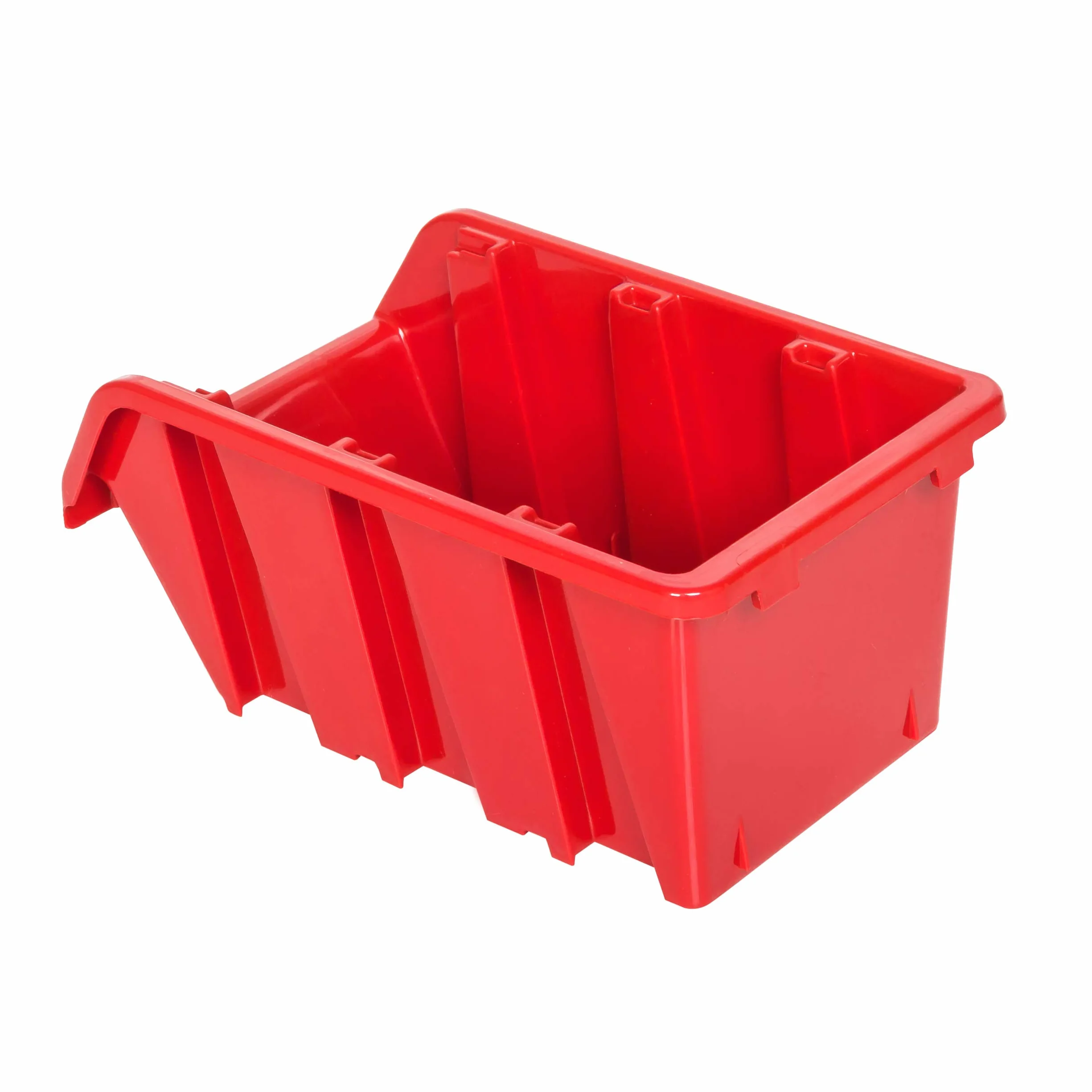 Pudełka do przechowywania i sortowania 5 sztuk 80x115x60 mm czerwone z tworzywa sztucznego