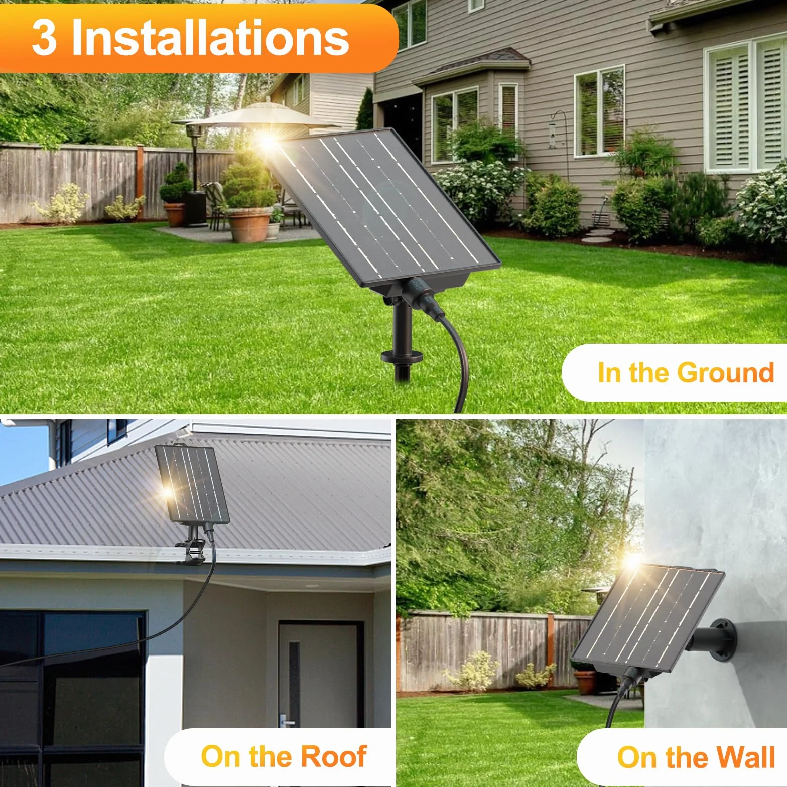 Quntis Girlanda Solarna 12M/41ft 15+1 Żarówek LED 8 Trybów Jasności IP44 Ciepły Biały