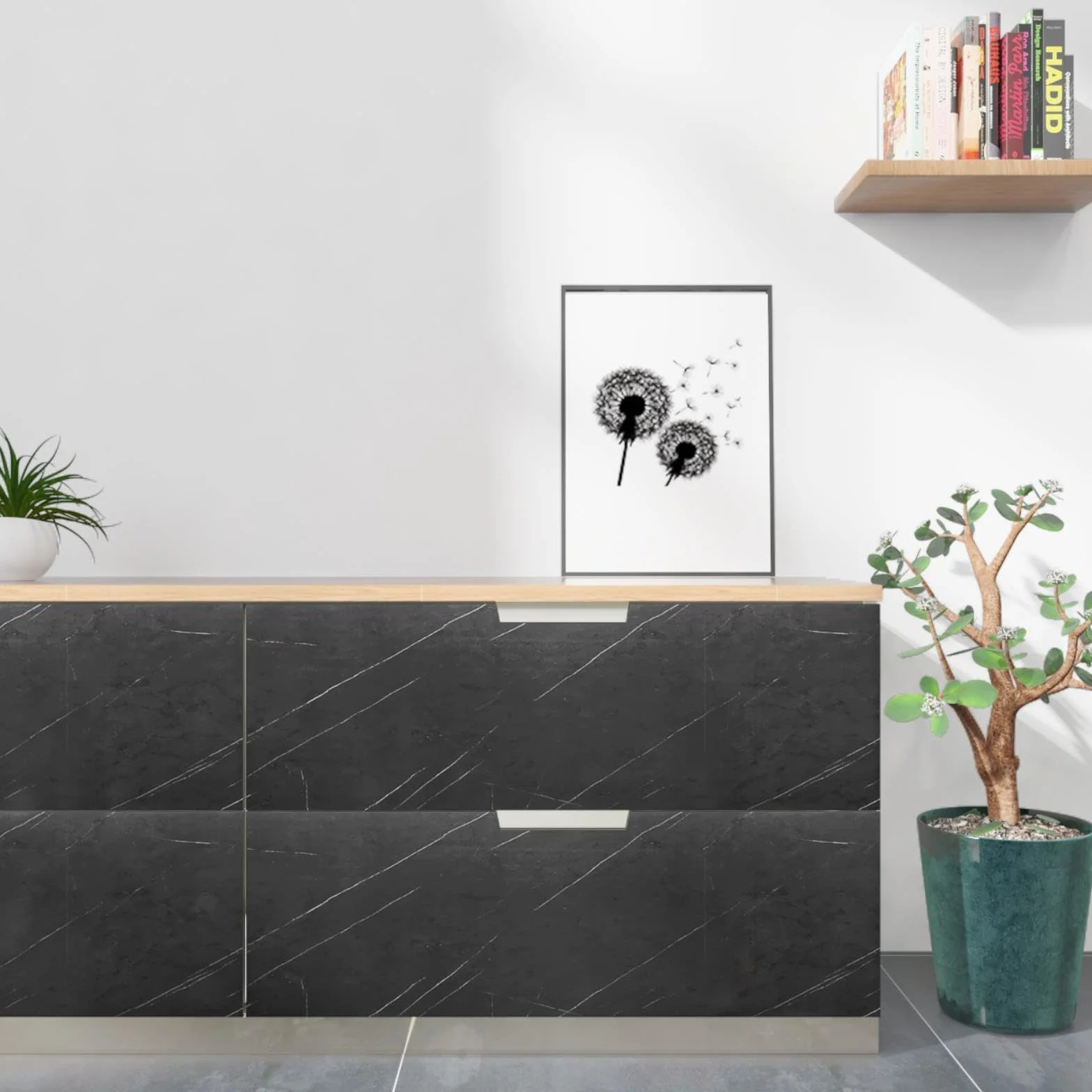 Decotalk Tapeta marmurowa samoprzylepna 40x300 cm winylowa wodoodporna