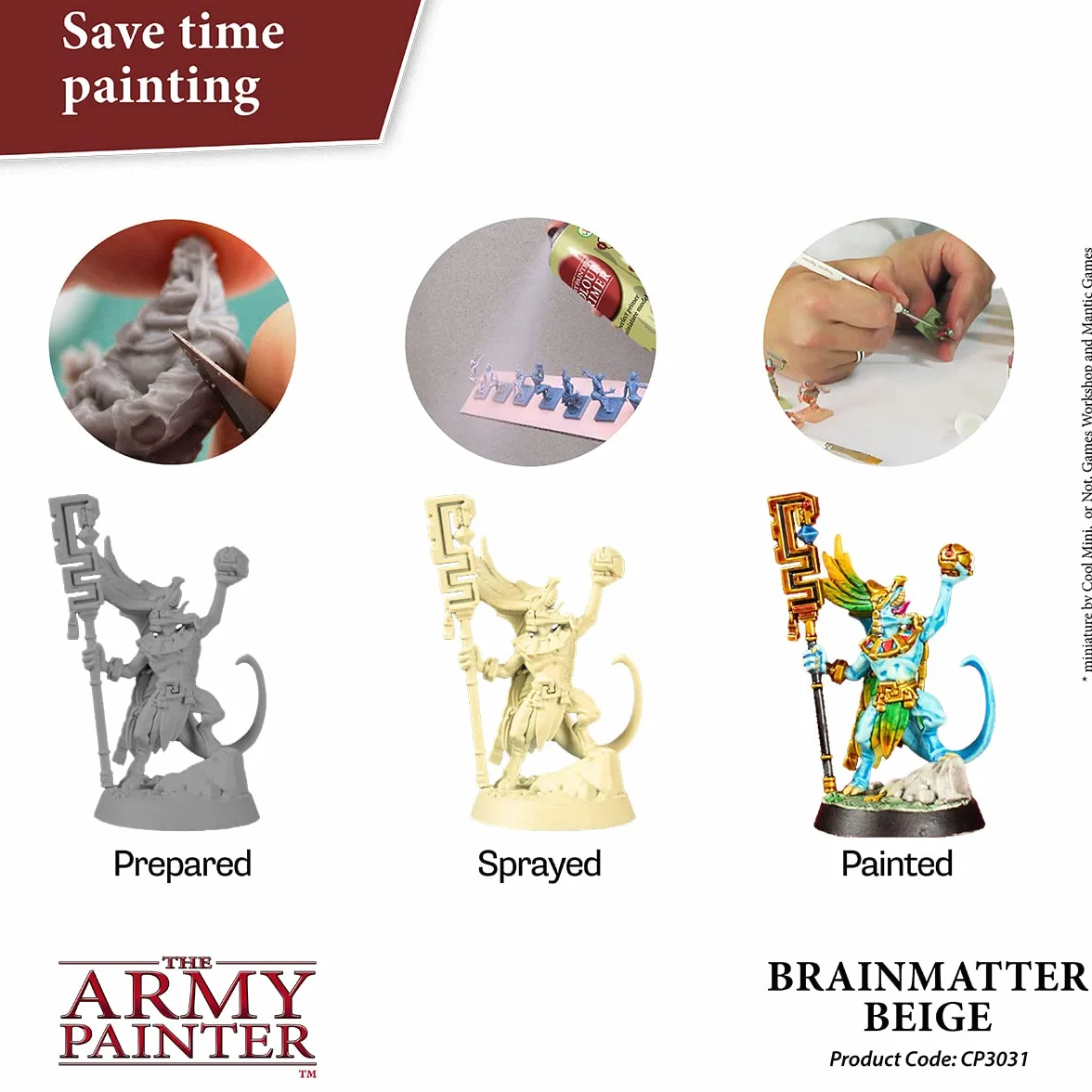 The Army Painter Color Primer Brainmatter Beige 400 ml akrylowy podkład w sprayu
