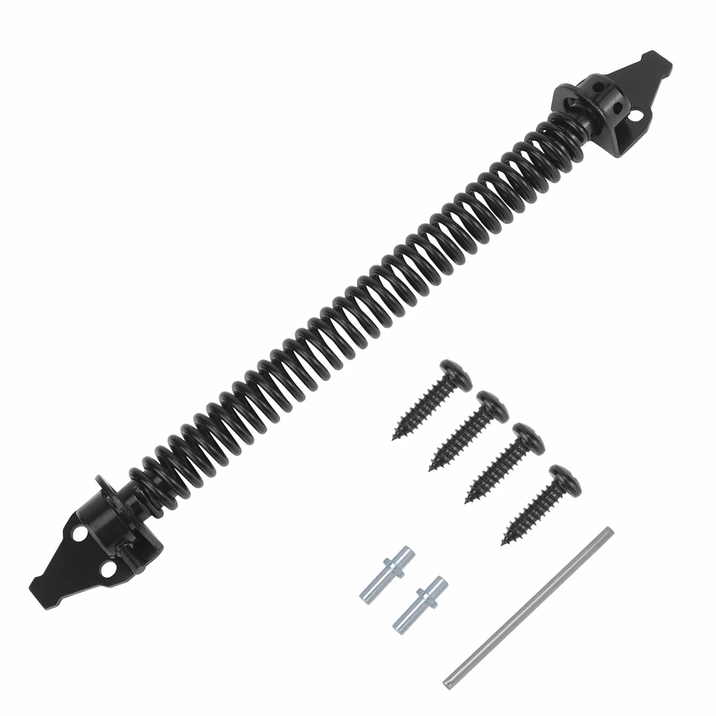 QWORK Automatyczny samozamykacz, regulowana sprężyna naciągowa ze stali węglowej 36 cm do drzwi