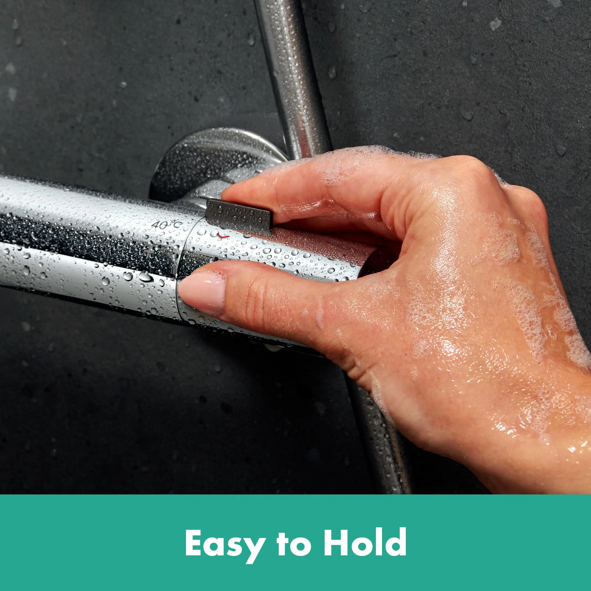 hansgrohe Ecostat Fine - bateria termostatyczna wannowa natynkowy z EcoStop+, chrom, 13325000