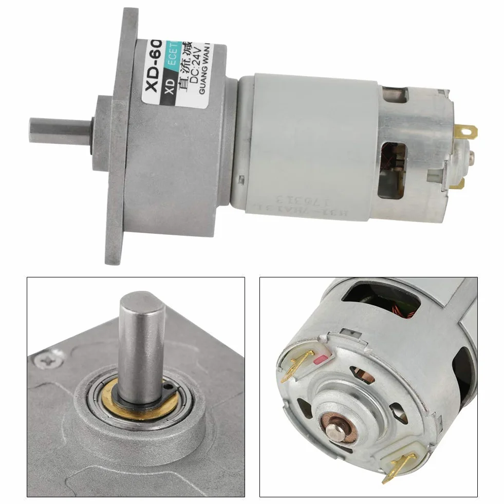 DC 12/24 V 35 W Velocidad Reductor de Velocidad Regulowany mikro CW/CCW Mini Caja de Velocidad de Velocidad de Alto Torque (24 V 30 obr./min)