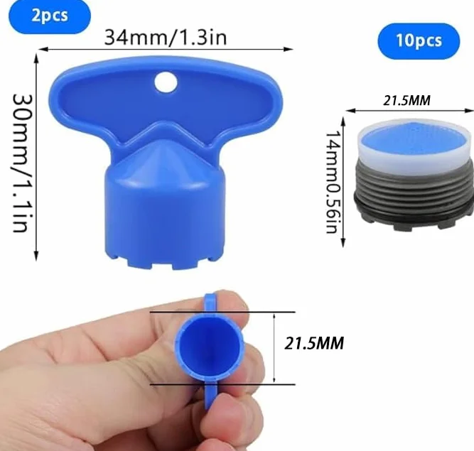 Zestaw 10 sztuk perlator kuchenny 21,5 mm napowietrzacz