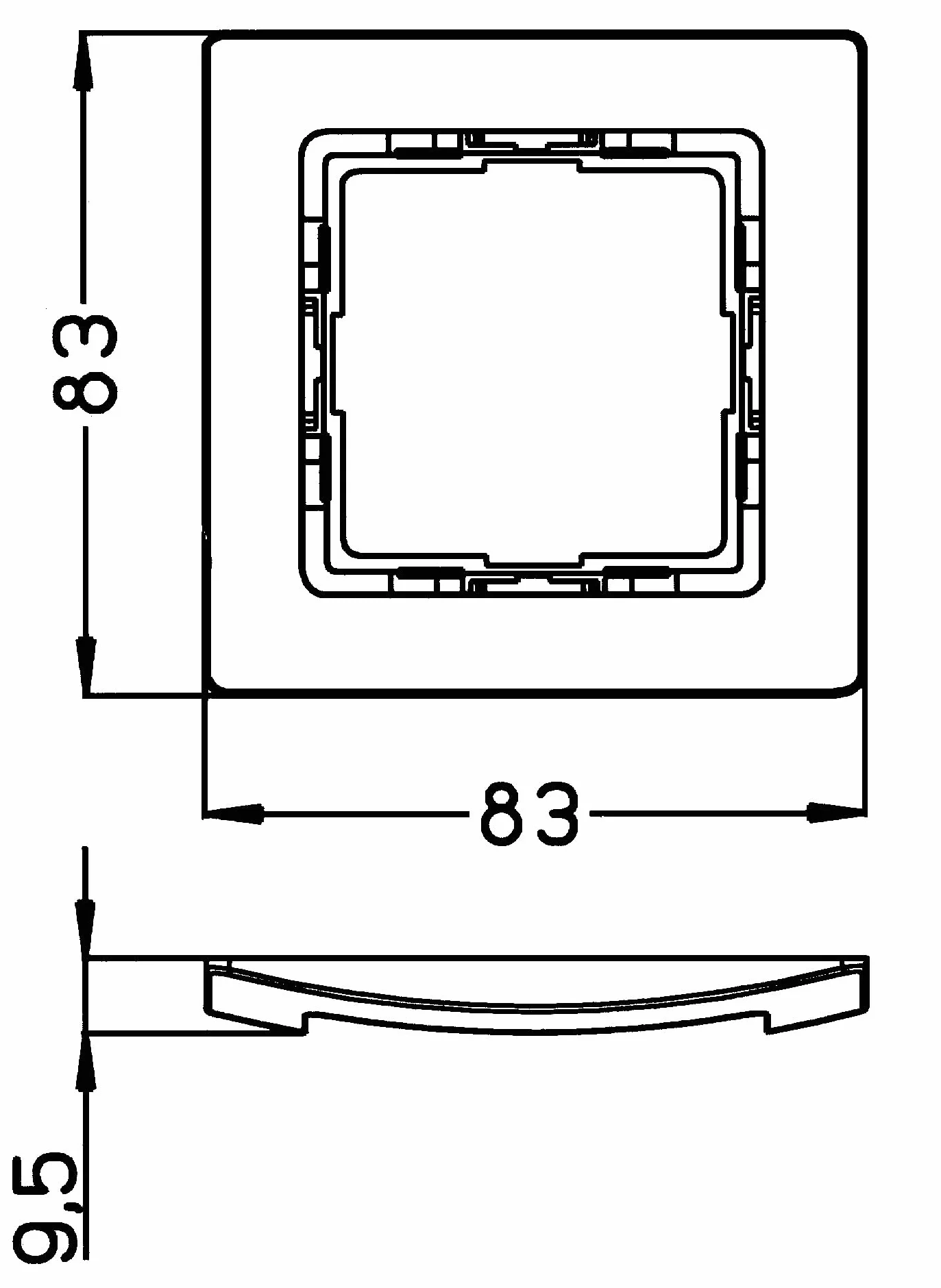 Kopp Paris 308426061 ramka osłonowa, IP20, palisandrowo-brązowa