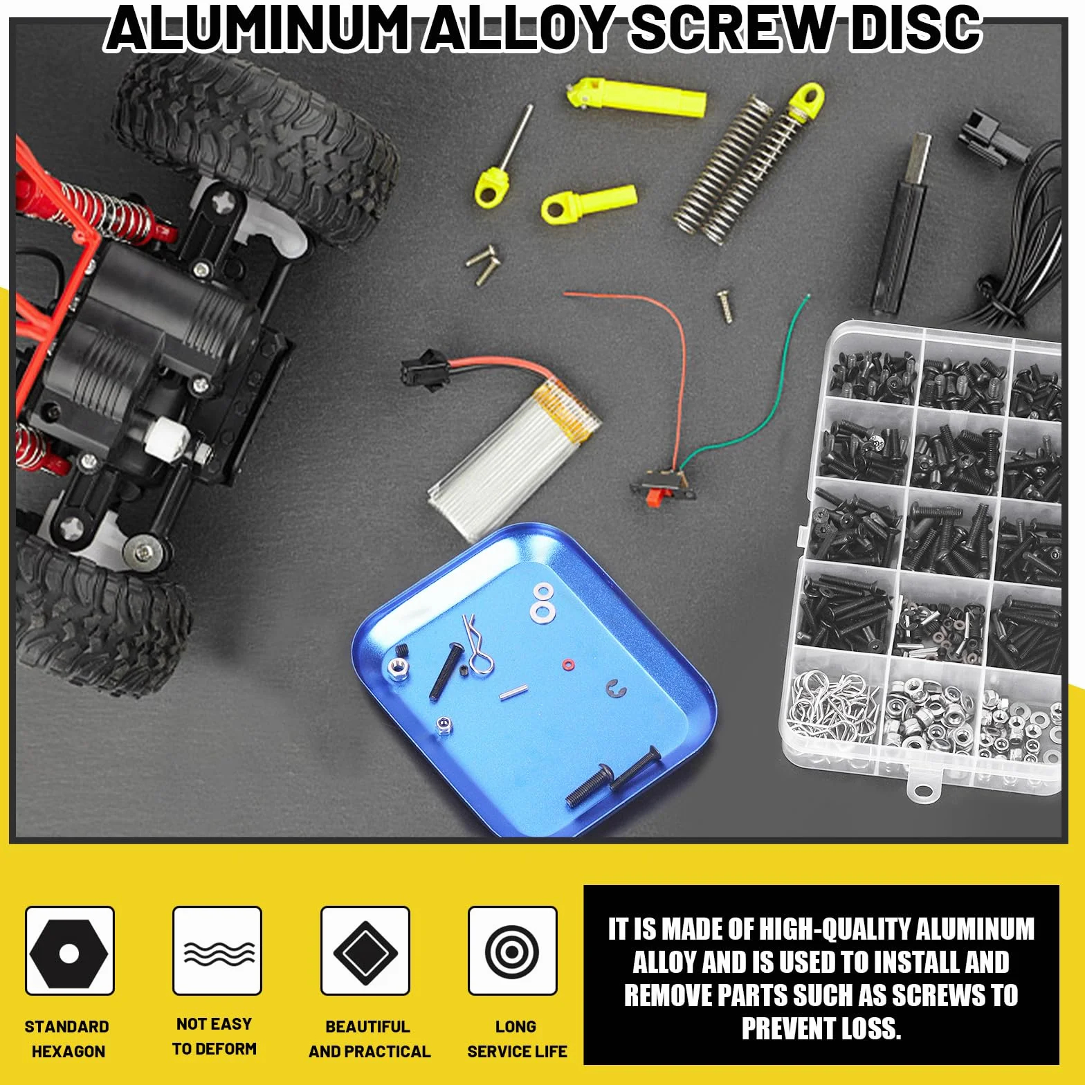 Zestaw śrub RC M3 M4 Metric Hex Button Socket Head Cap Screw, uniwersalny osprzęt do mocowania osiowego HPI 1/8 1/10 1/12 1/16