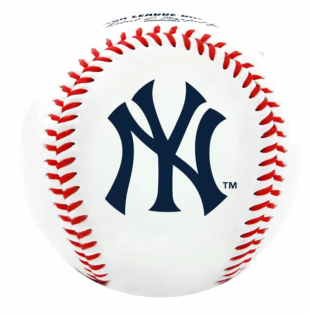 Rawlings MLB New York Yankees Team Logo Baseball, biały, 1